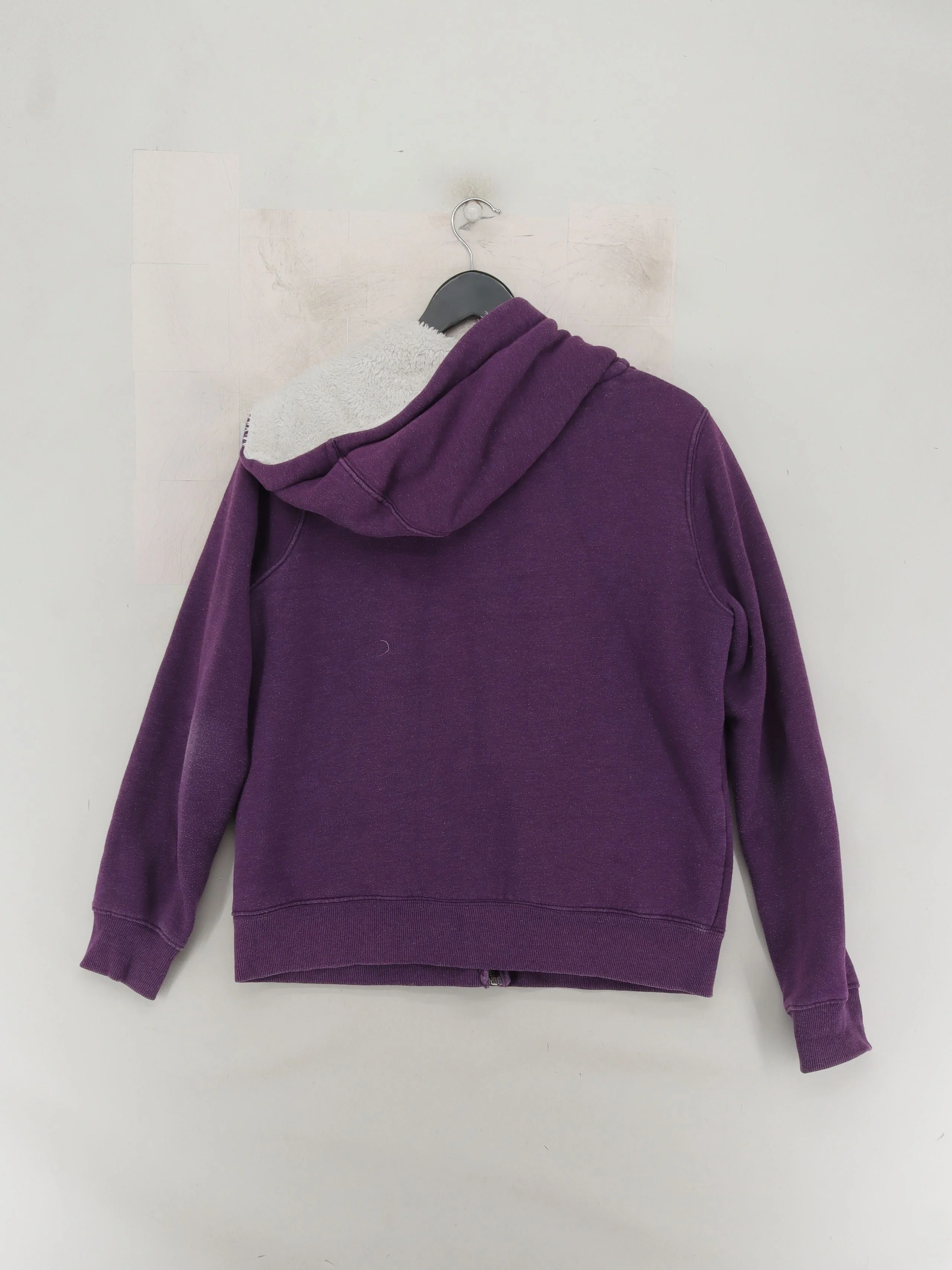 Crew Clothing Women's Hoodie UK 14 Purple Cotton with Polyester Pullover - Image 2