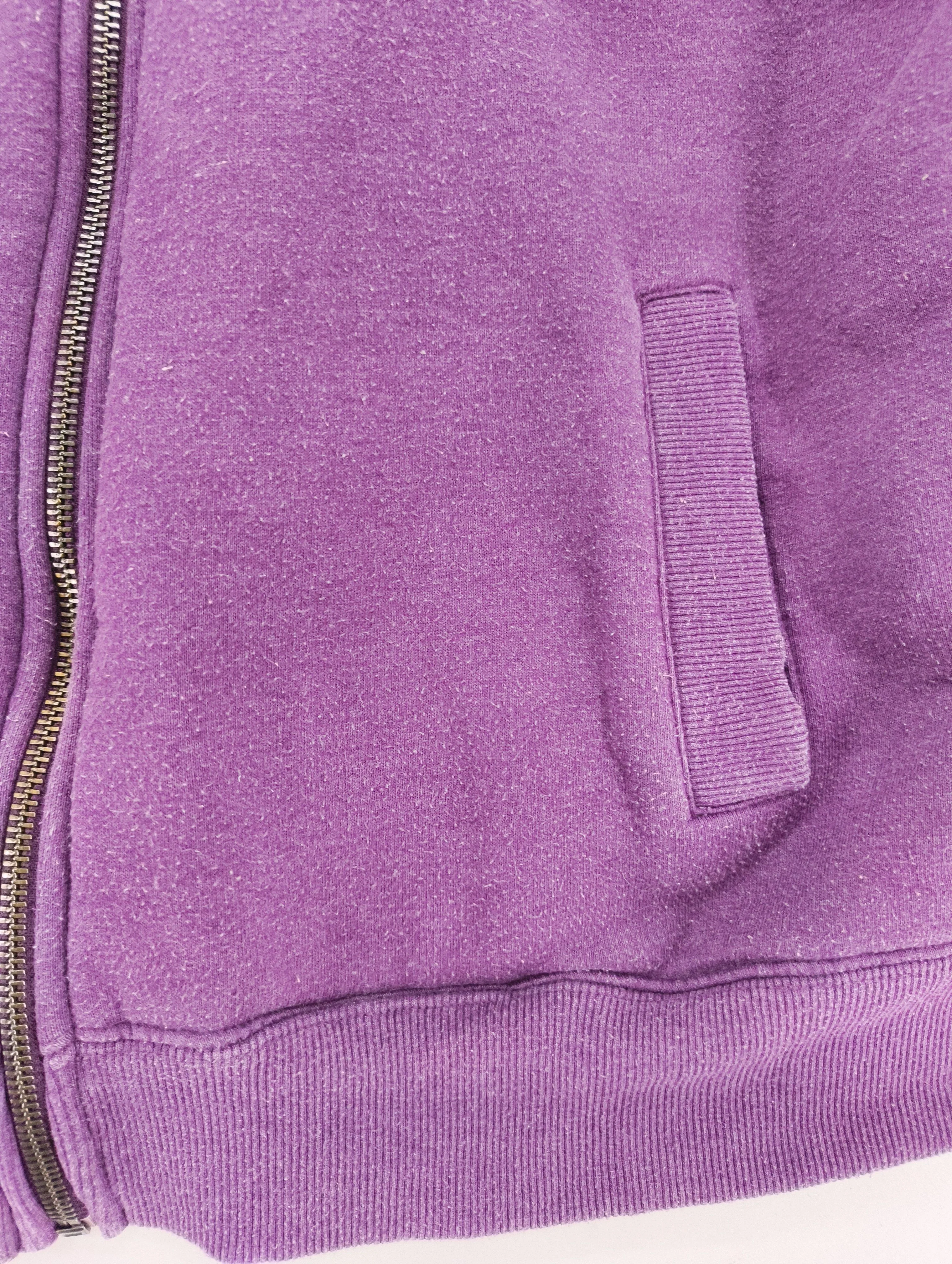 Crew Clothing Women's Hoodie UK 14 Purple Cotton with Polyester Pullover - Image 5