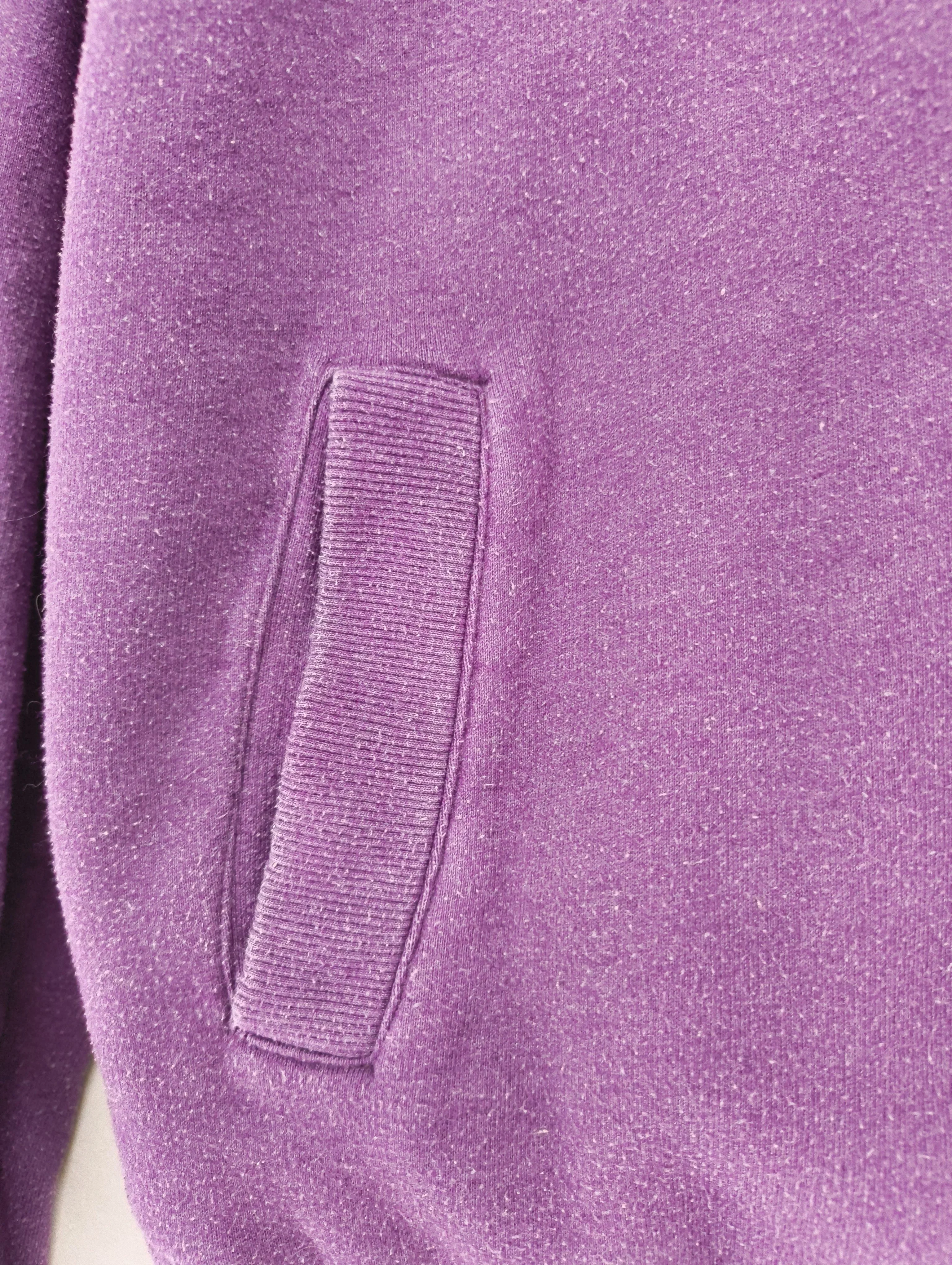 Crew Clothing Women's Hoodie UK 14 Purple Cotton with Polyester Pullover - Image 6