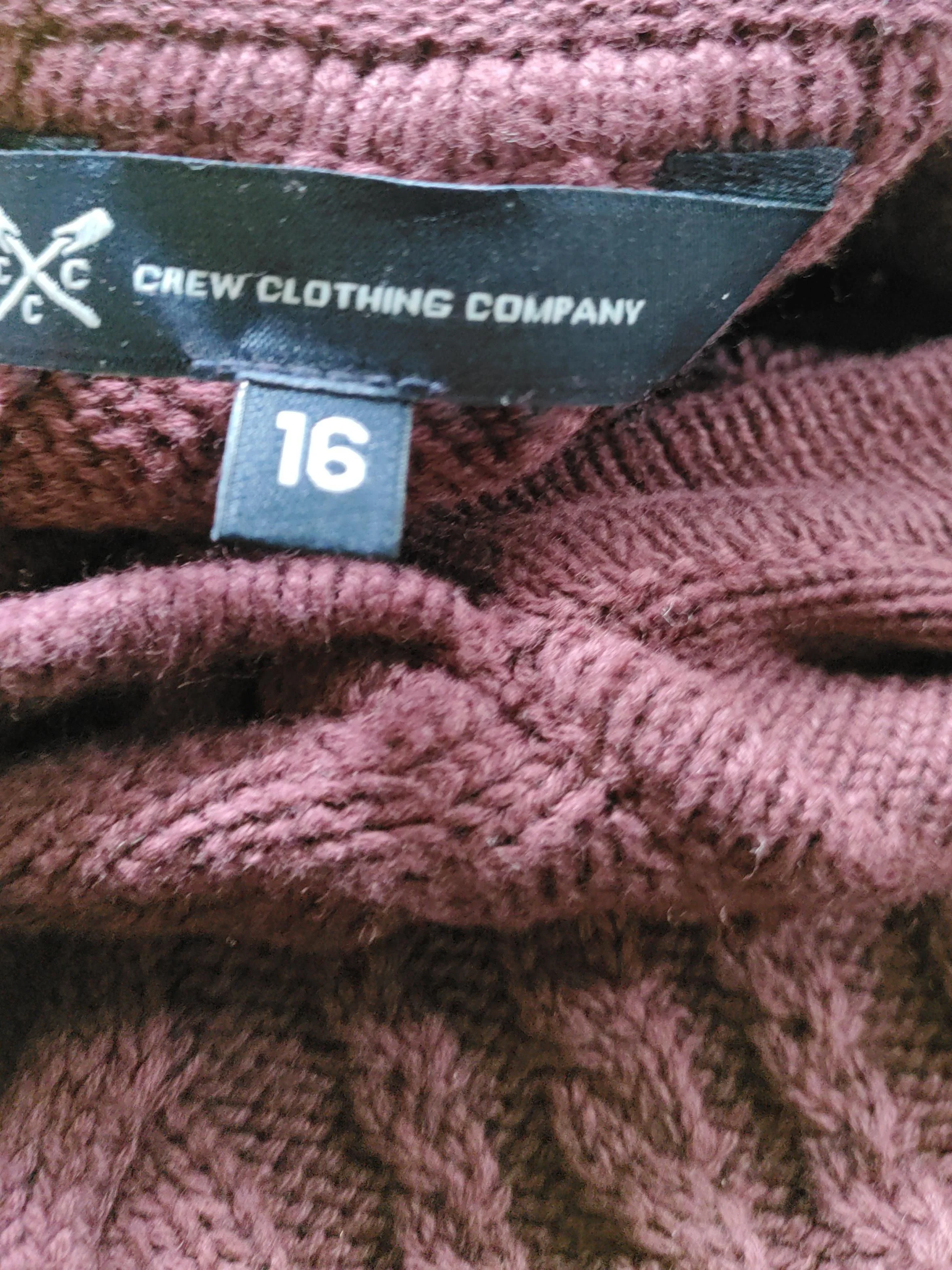 Crew Clothing Women's Hoodie UK 16 Red 100% Cotton Pullover - Image 5