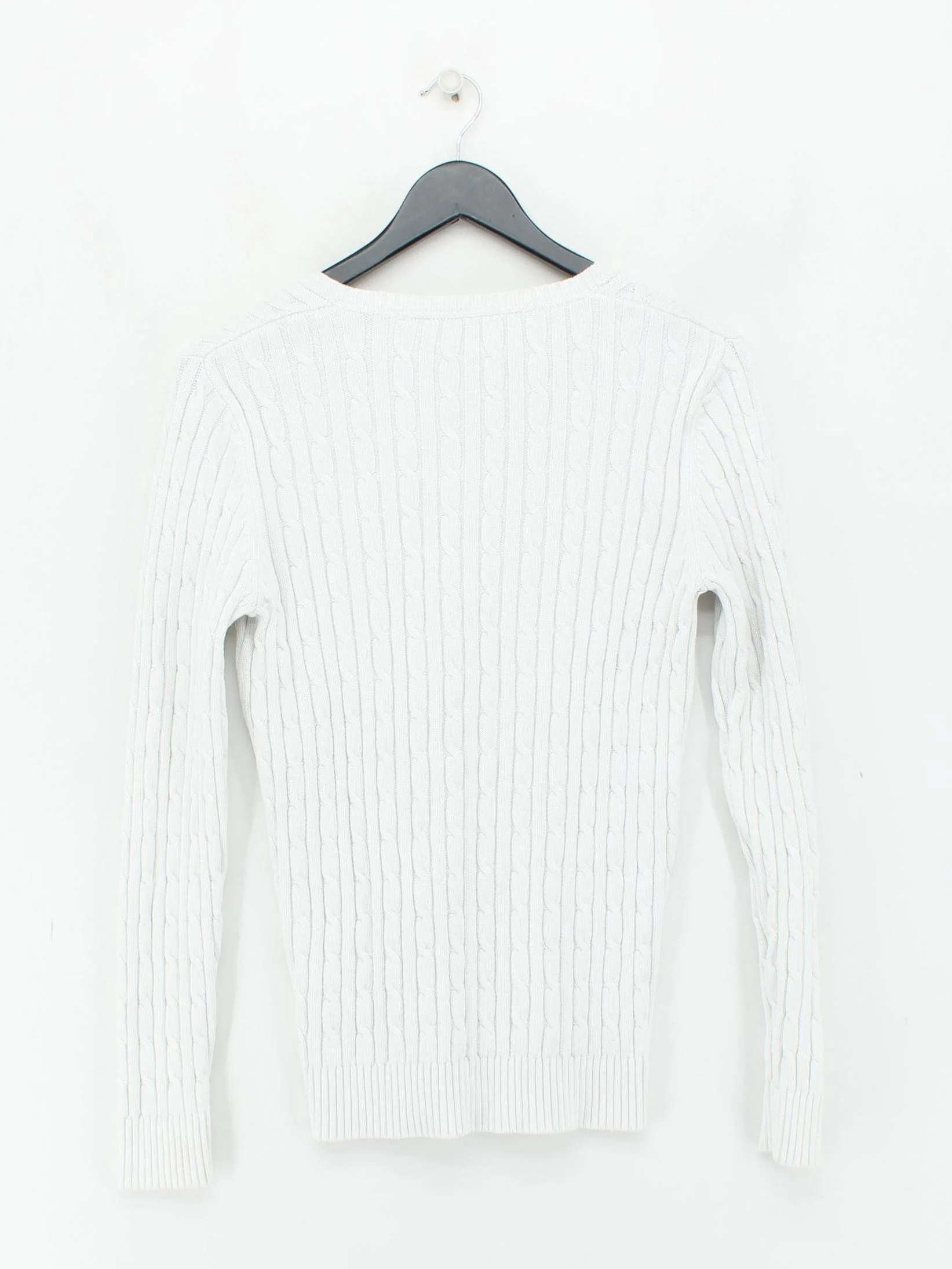 Crew Clothing Women's Jumper L White 100% Wool V-Neck Pullover - Image 2