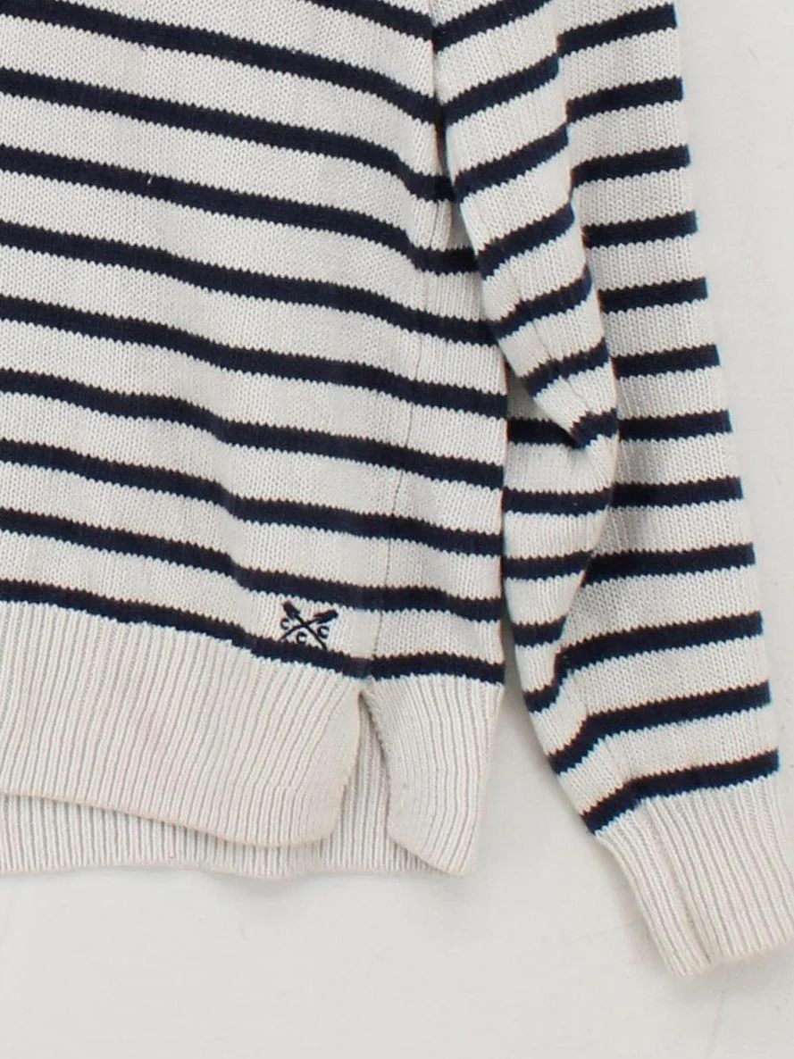 Crew Clothing Women's Jumper UK 10 Multi Linen with Cotton Pullover - Image 4