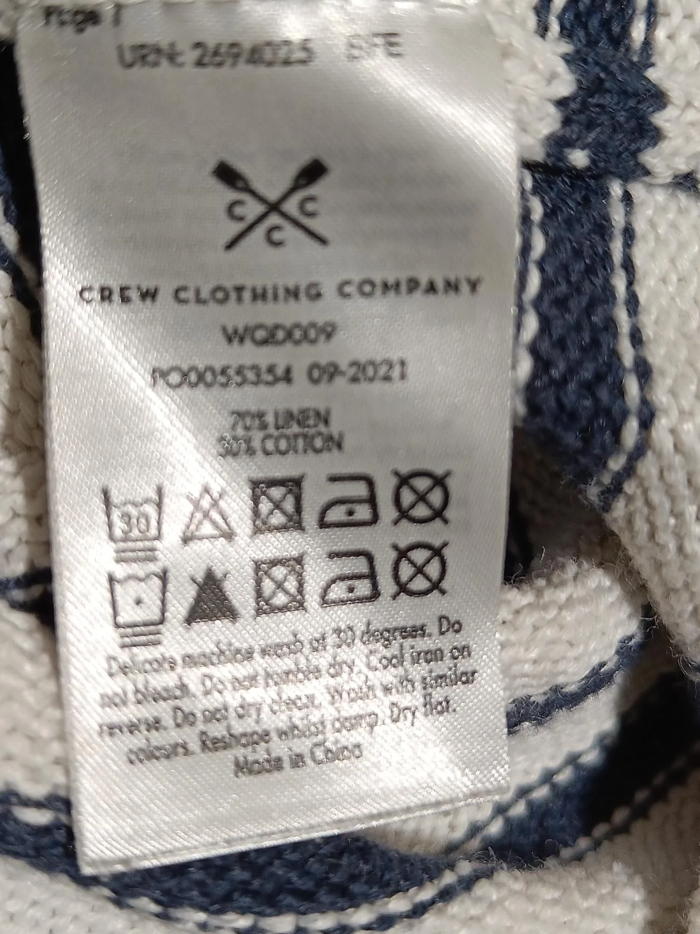 Crew Clothing Women's Jumper UK 10 Multi Linen with Cotton Pullover - Image 7