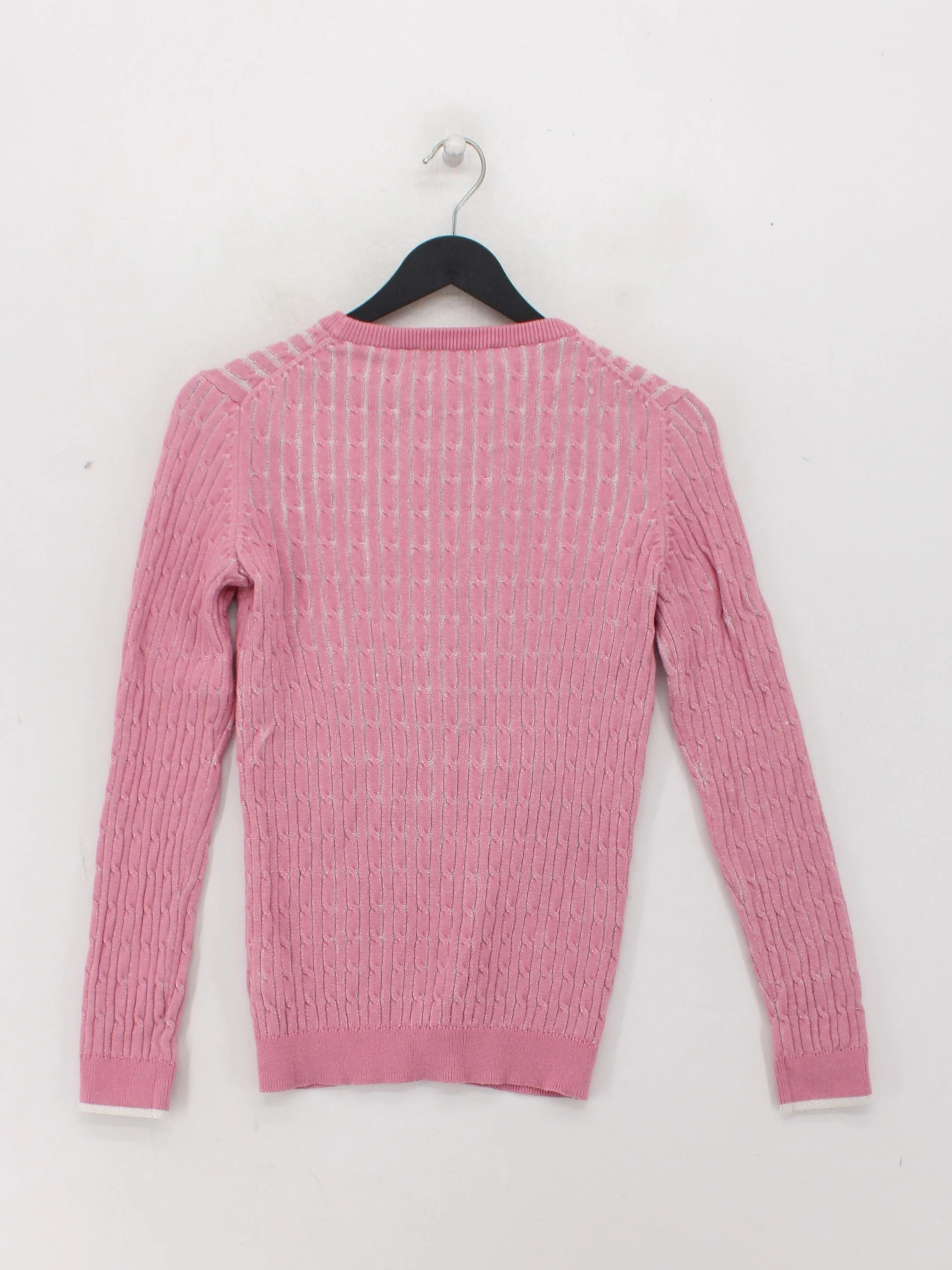 Crew Clothing Women's Jumper UK 10 Pink Cotton with Cashmere Pullover - Image 2