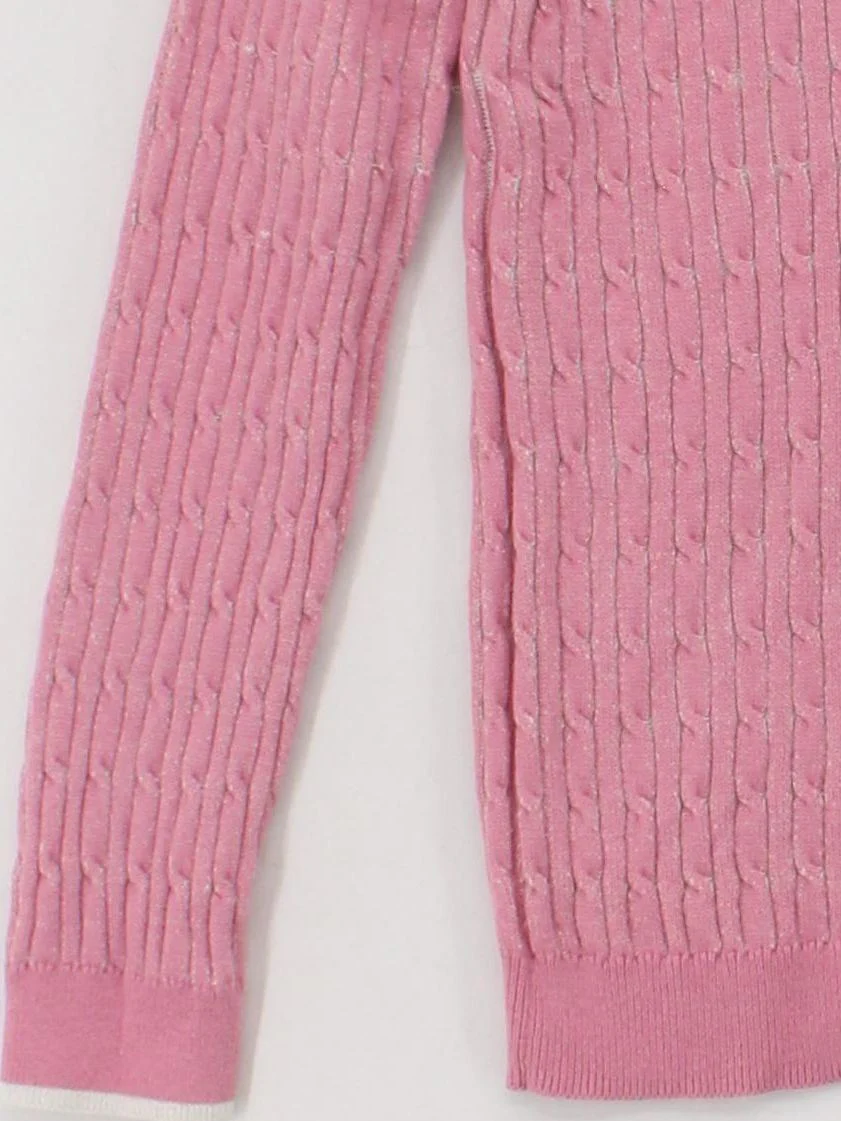 Crew Clothing Women's Jumper UK 10 Pink Cotton with Cashmere Pullover - Image 4