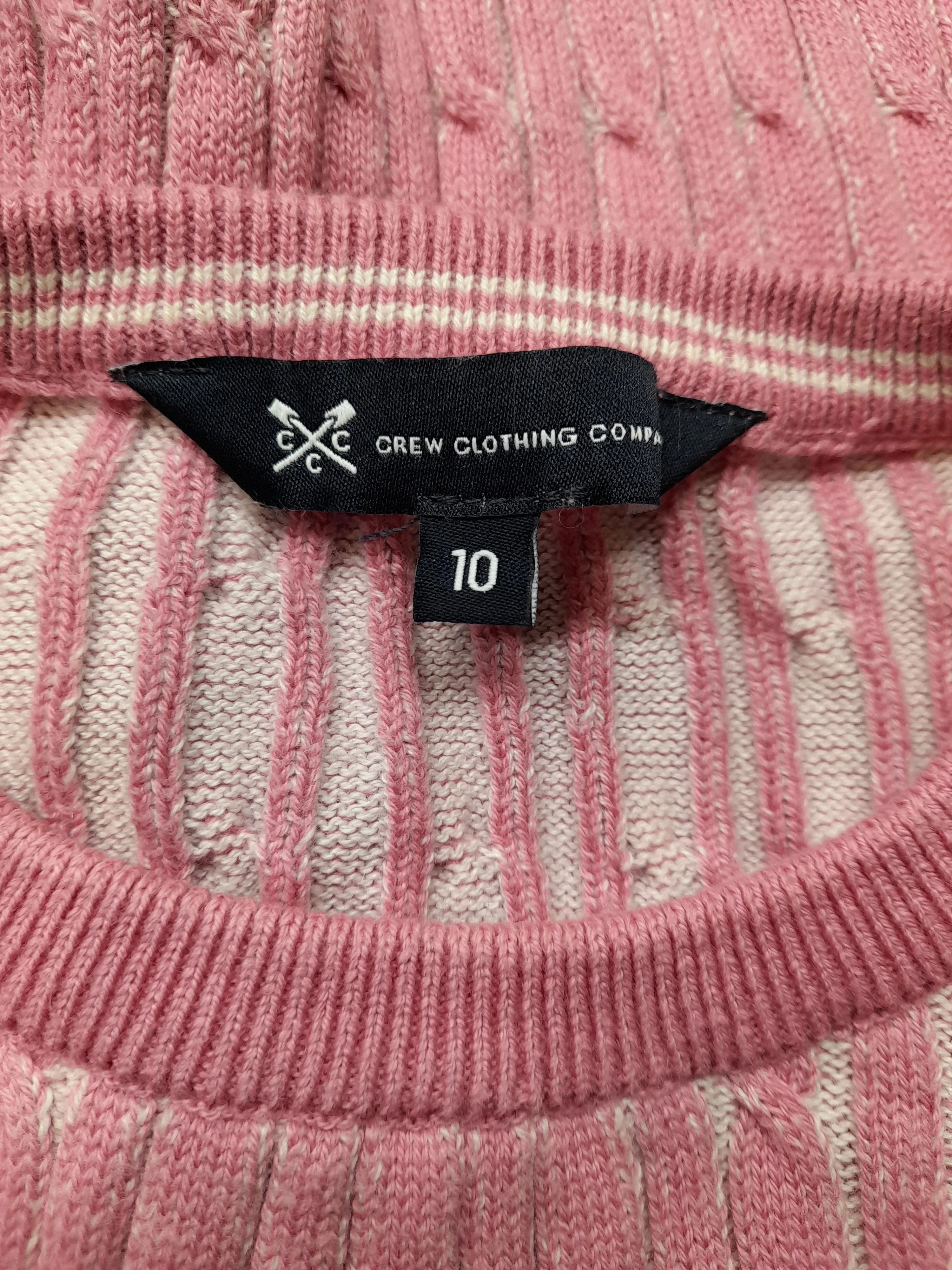 Crew Clothing Women's Jumper UK 10 Pink Cotton with Cashmere Pullover - Image 5