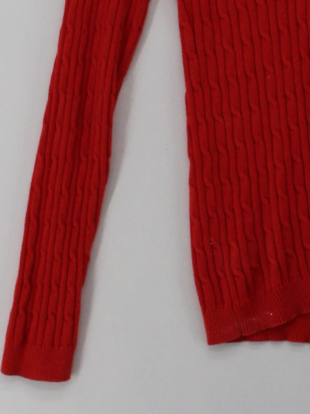 Crew Clothing Women's Jumper UK 10 Red Cotton with Cashmere V-Neck Pullover - Image 4