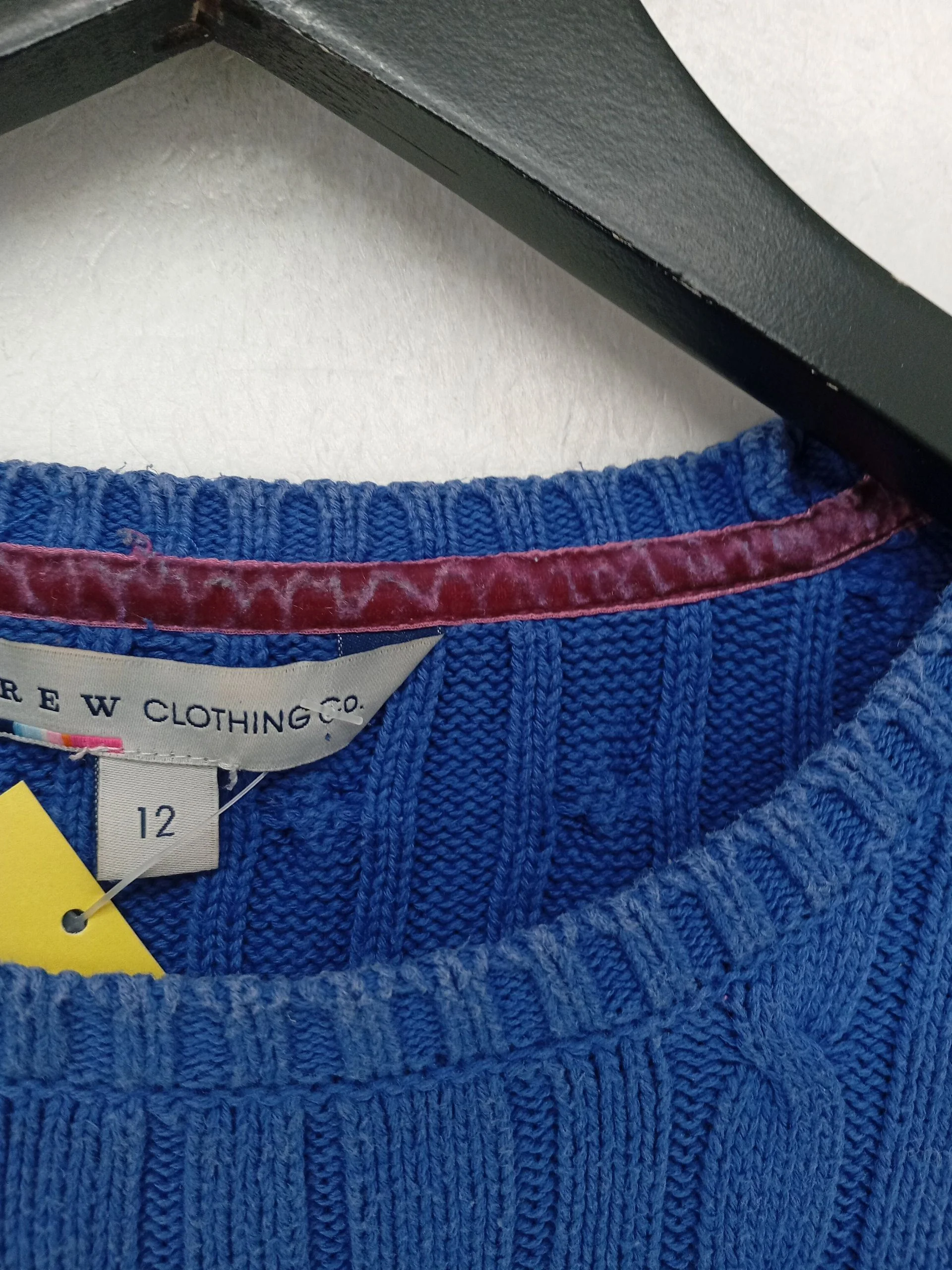 Crew Clothing Women's Jumper UK 12 Blue 100% Cotton Crew Neck Pullover - Image 5