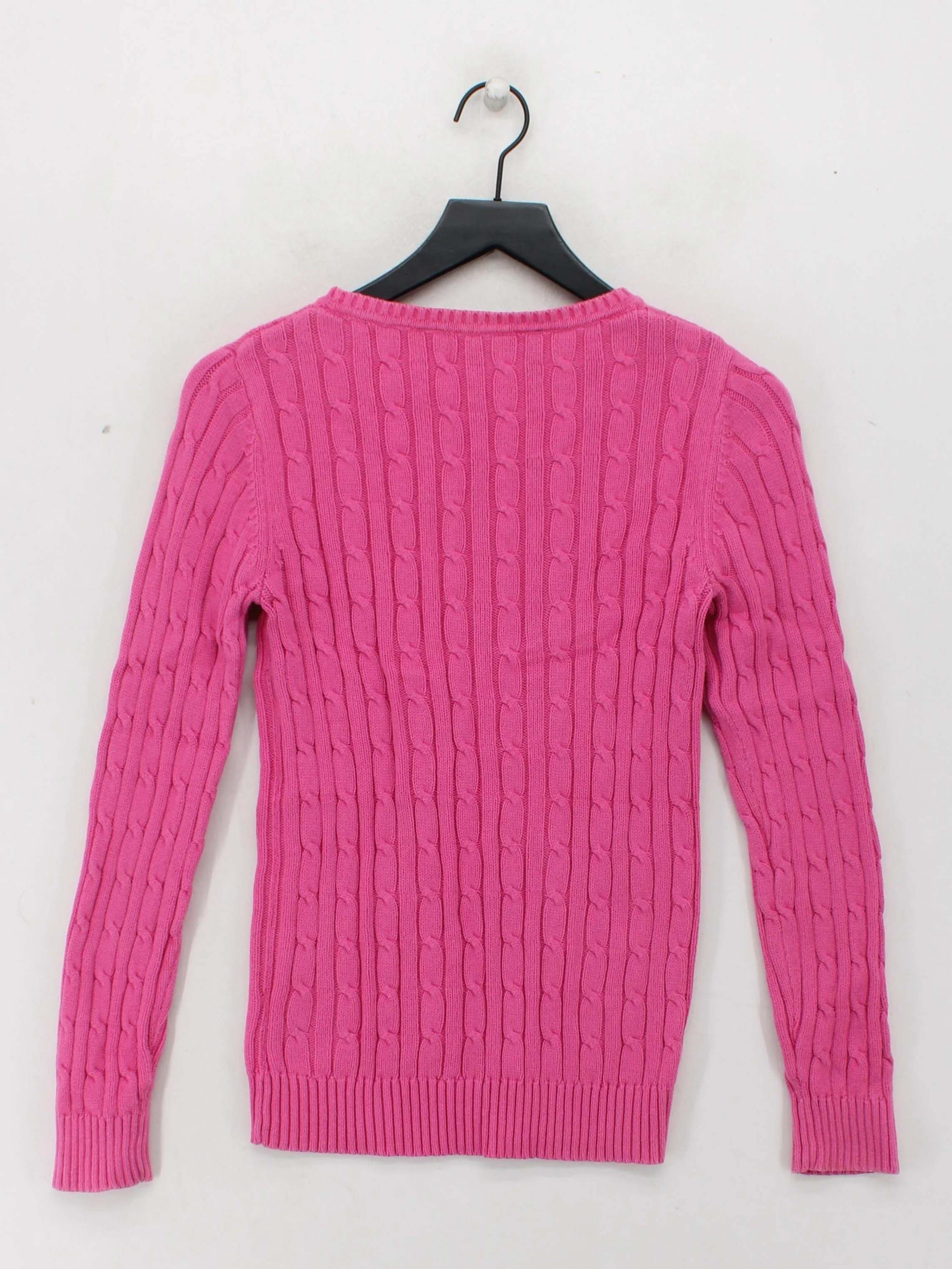 Crew Clothing Women's Jumper UK 12 Pink 100% Cotton Crew Neck Pullover - Image 2