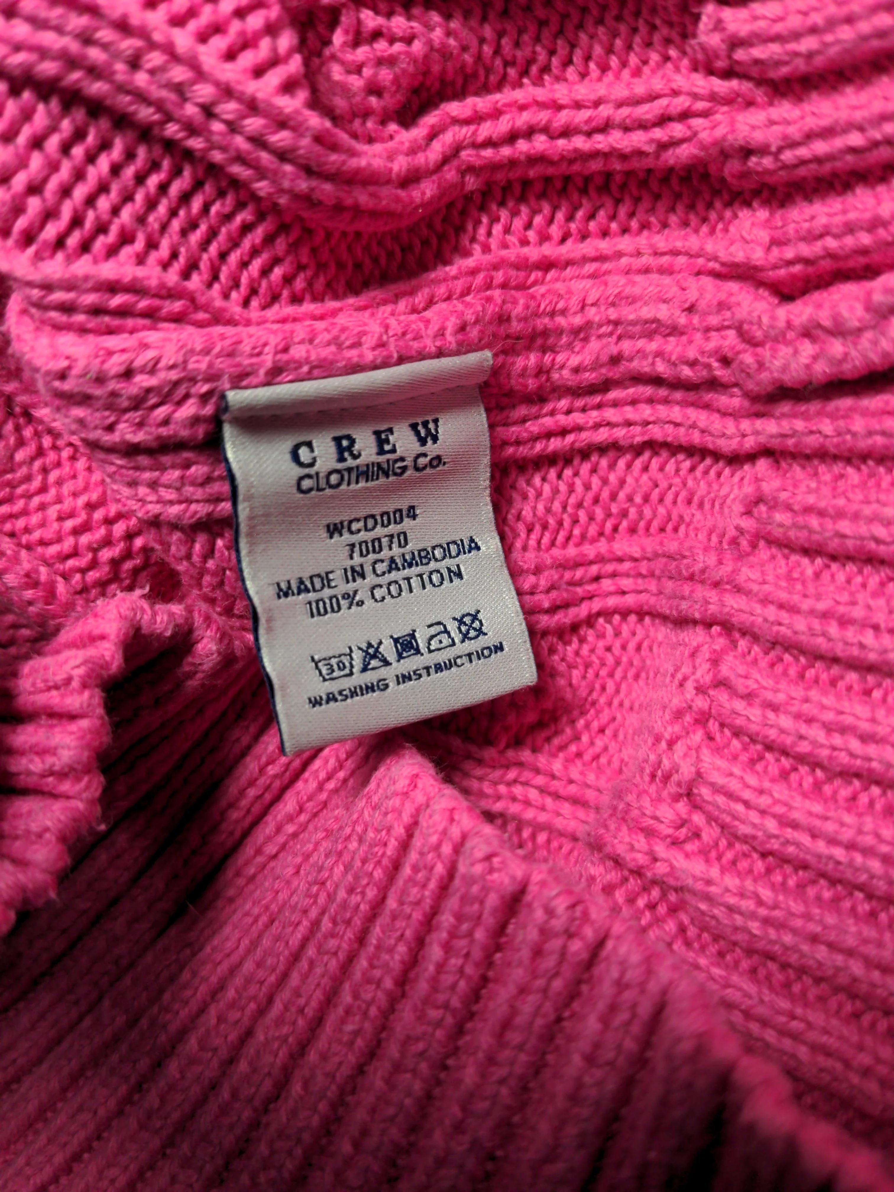 Crew Clothing Women's Jumper UK 12 Pink 100% Cotton Crew Neck Pullover - Image 6