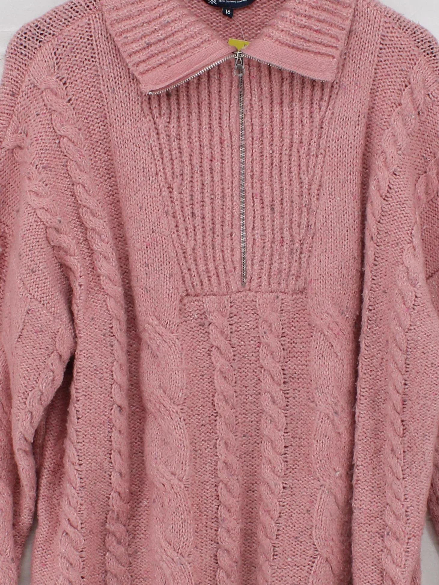 Crew Clothing Women's Jumper UK 16 Pink Acrylic - Image 3