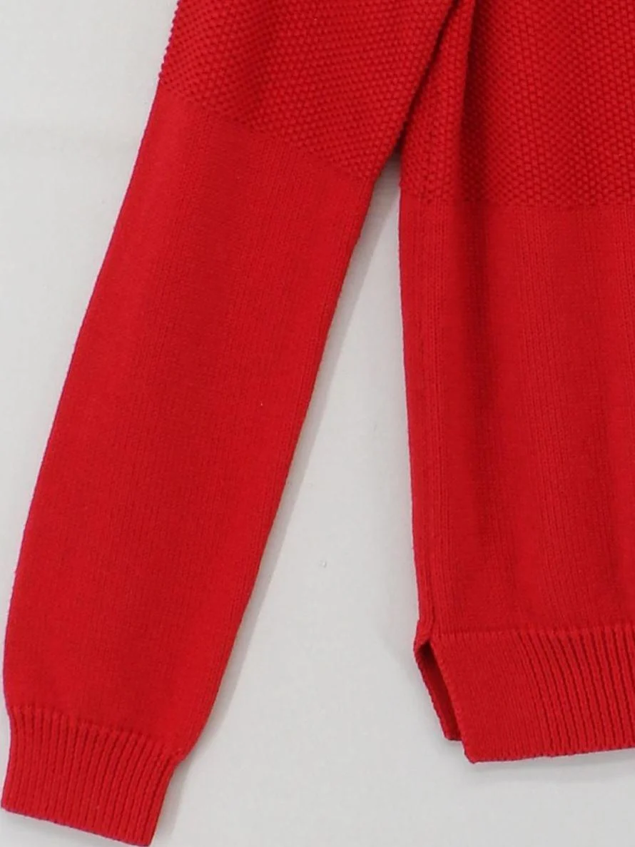 Crew Clothing Women's Jumper UK 8 Red Cotton with Acrylic Round Neck Pullover - Image 4