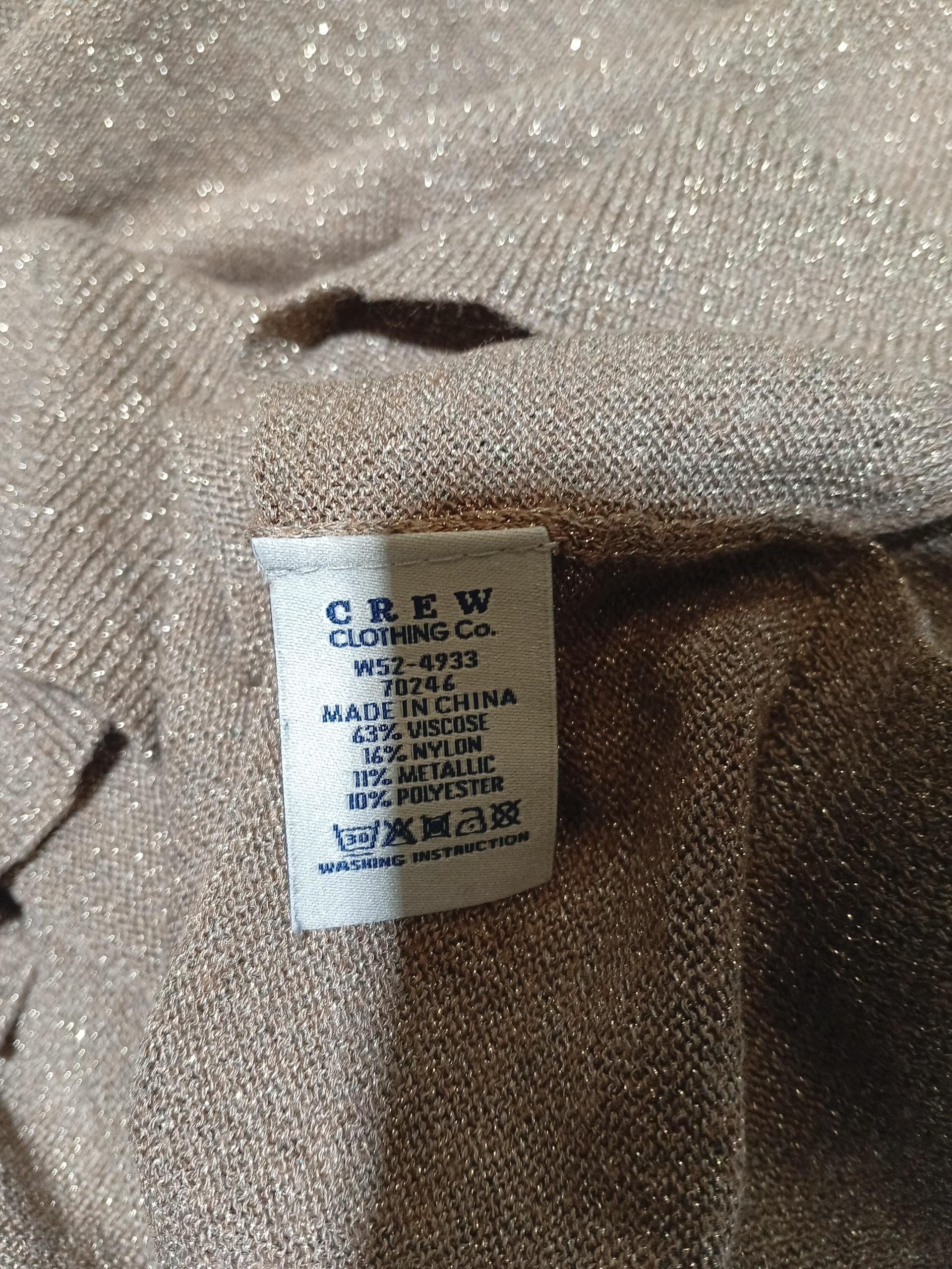 Crew Clothing Women's Jumper UK 8 Tan Viscose with Nylon, Polyester Pullover - Image 6