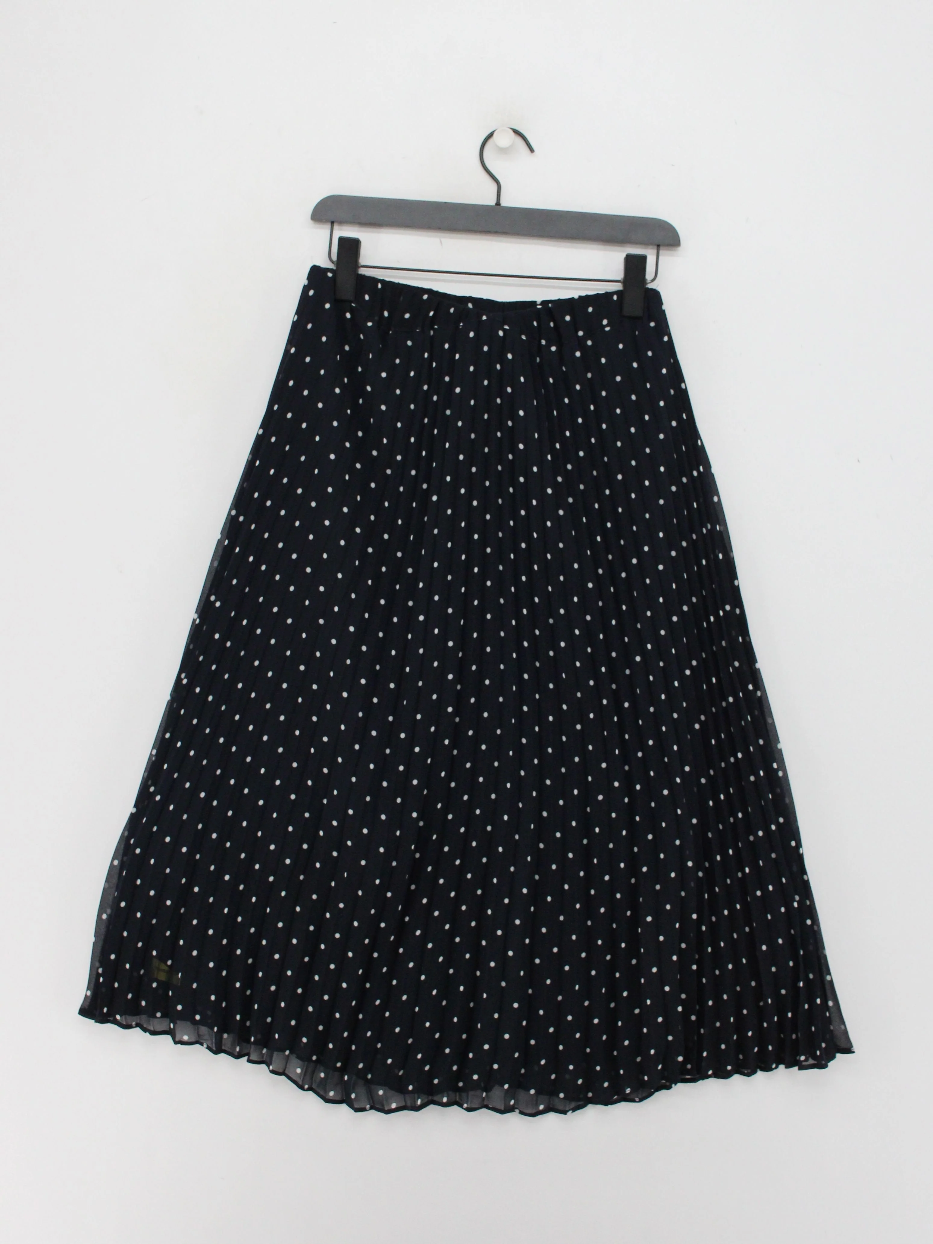 Crew Clothing Women's Midi Skirt UK 10 Black 100% Polyester Pleated - Image 2