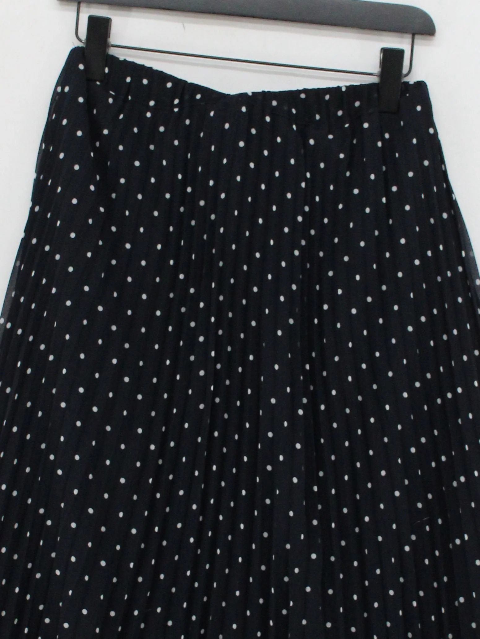 Crew Clothing Women's Midi Skirt UK 10 Black 100% Polyester Pleated - Image 3