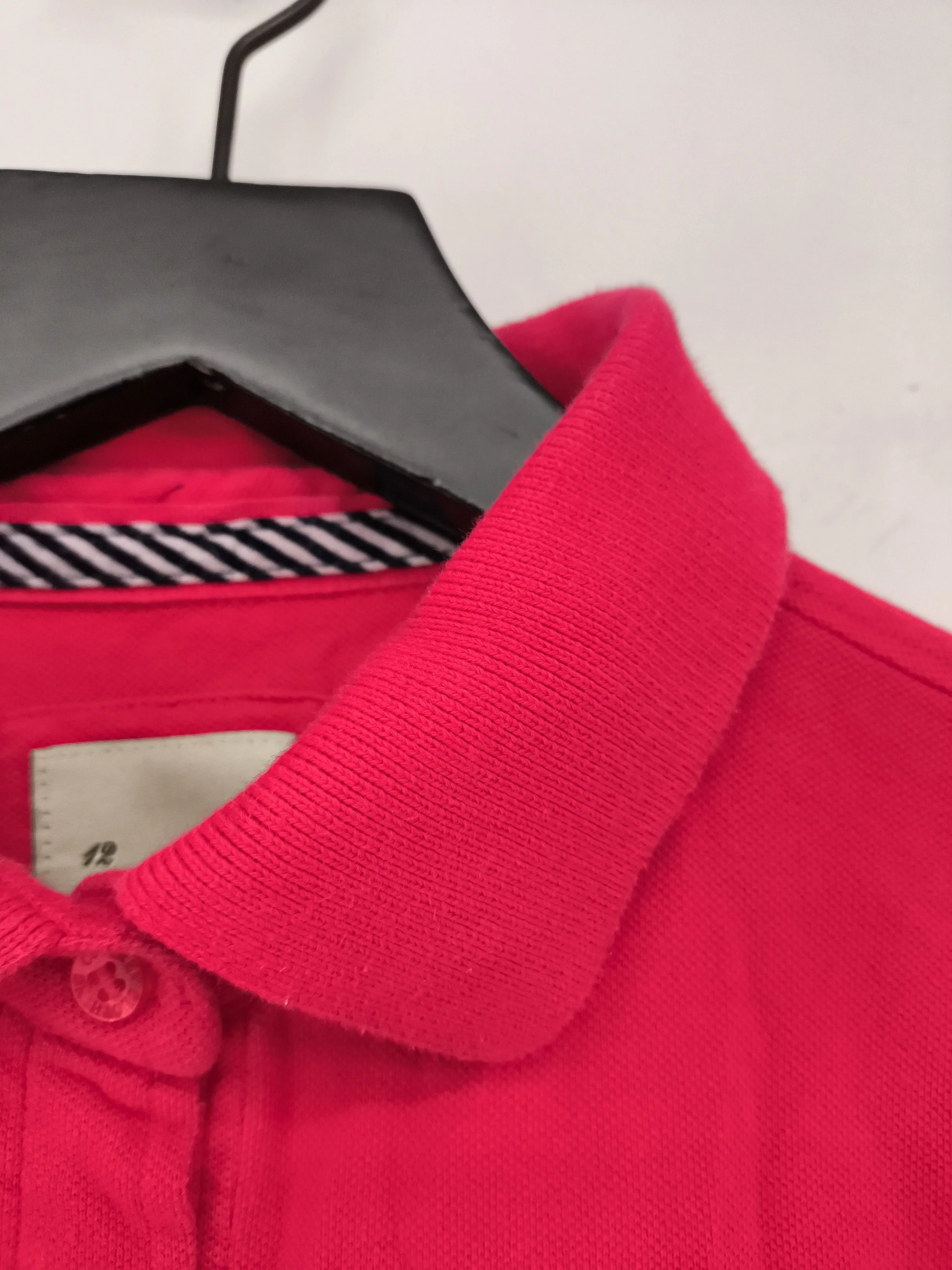 Crew Clothing Women's Polo UK 12 Red 100% Cotton Short Sleeve Collared Basic - Image 6