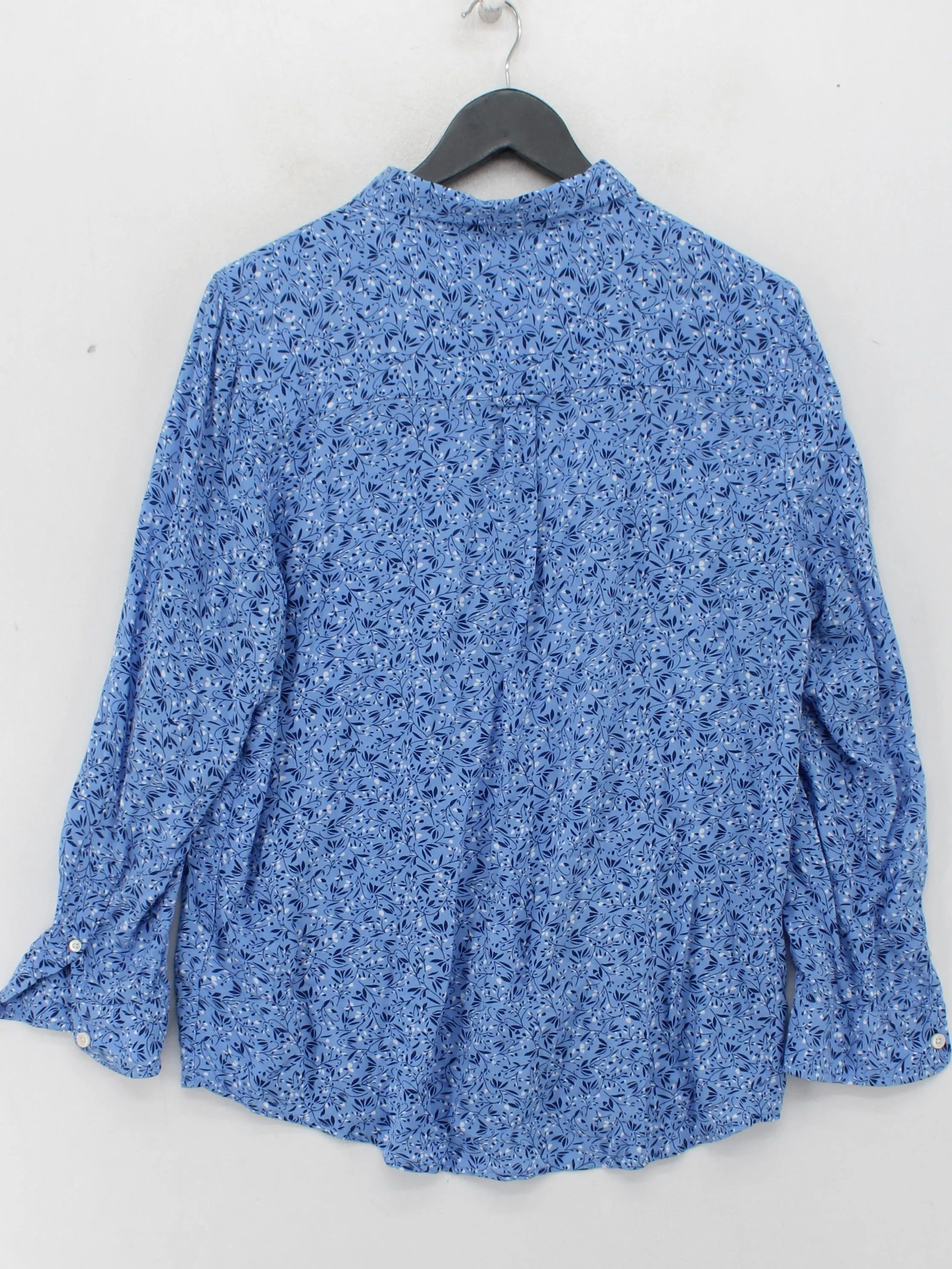 Crew Clothing Women's Shirt UK 16 Blue 100% Rayon Basic - Image 2