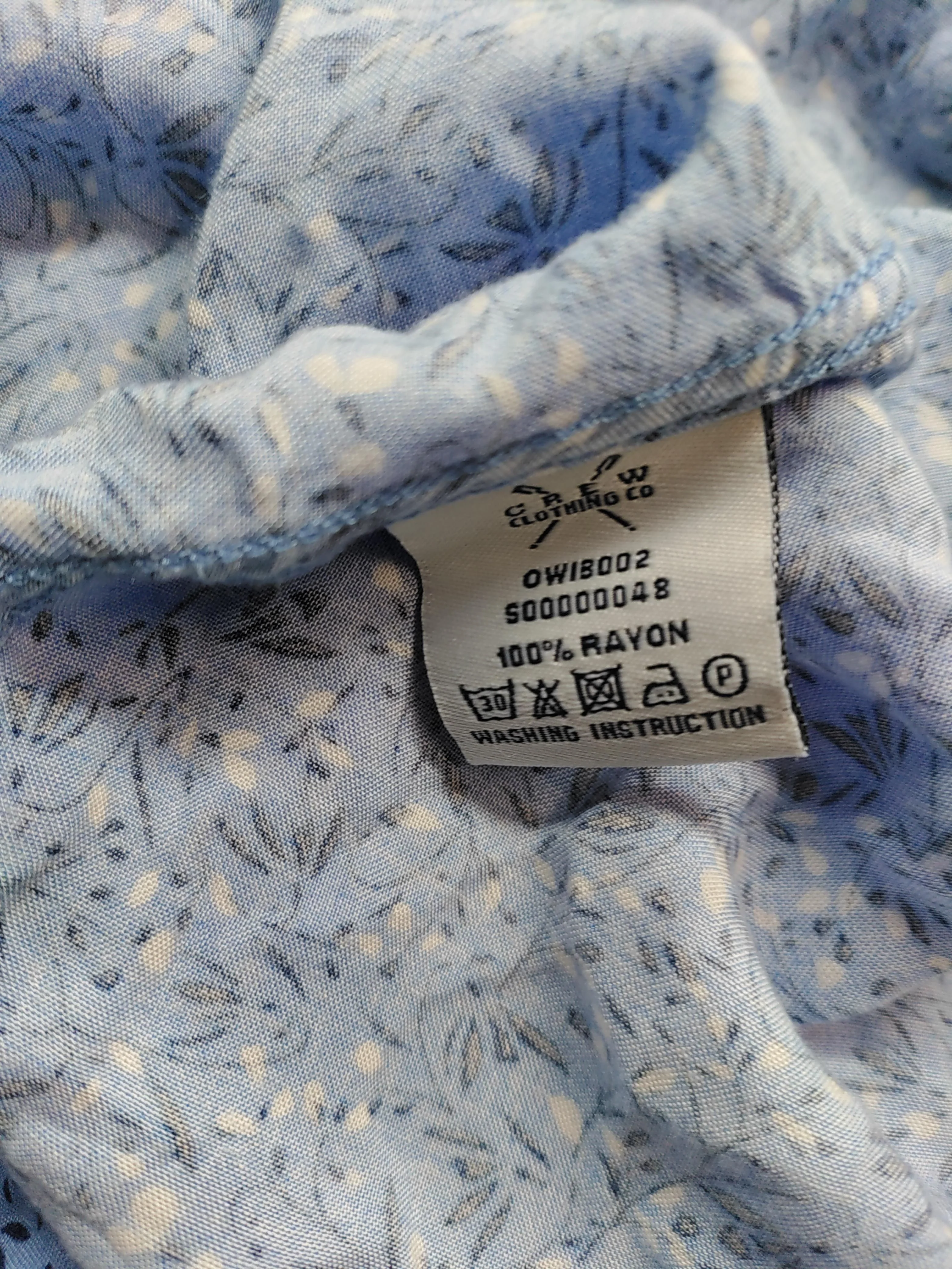 Crew Clothing Women's Shirt UK 16 Blue 100% Rayon Basic - Image 6