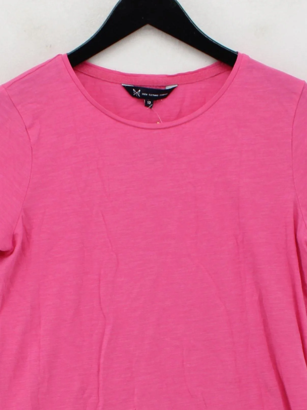 Crew Clothing Women's T-Shirt UK 12 Pink 100% Cotton Basic - Image 3