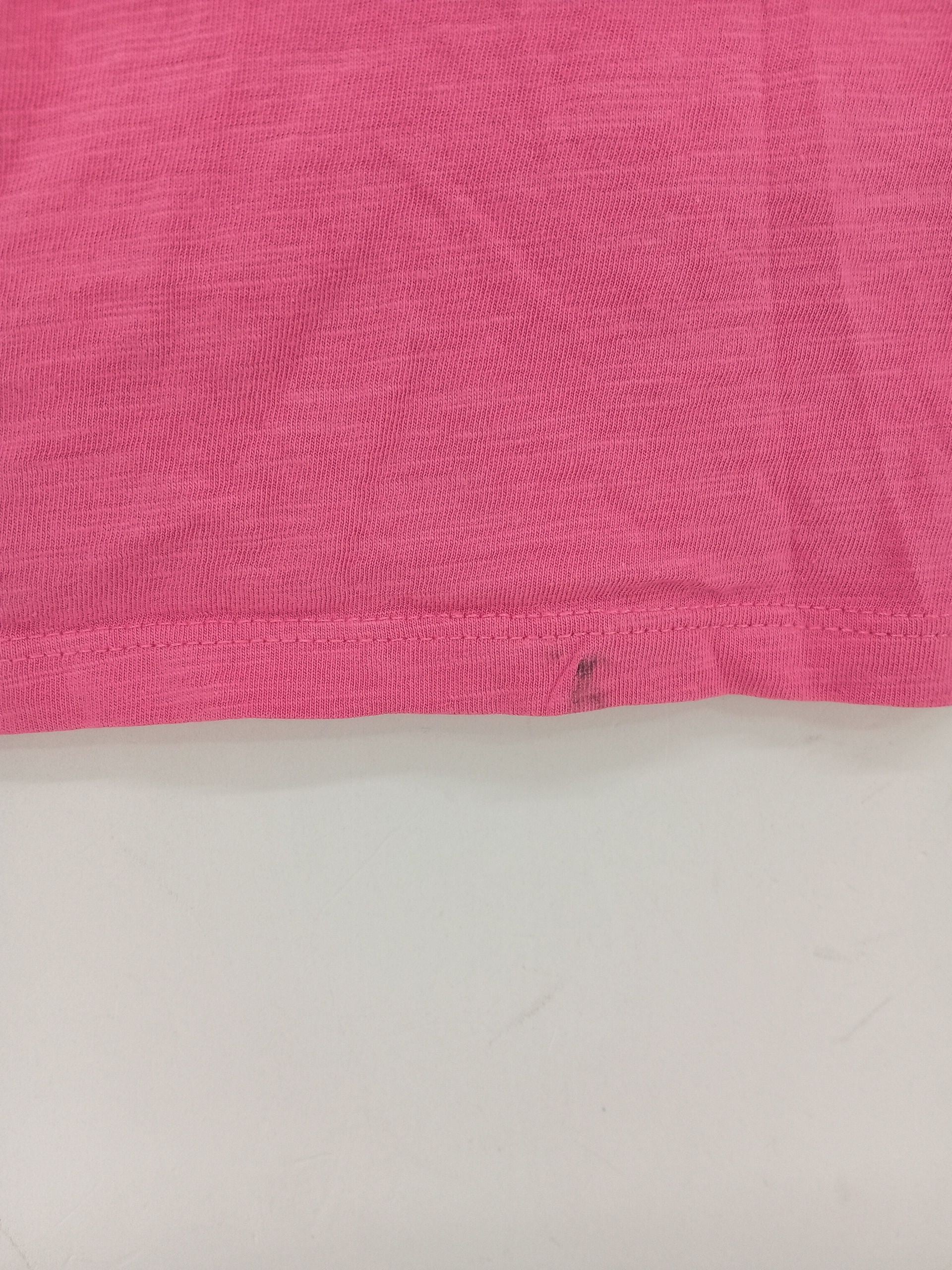 Crew Clothing Women's T-Shirt UK 12 Pink 100% Cotton Basic - Image 5
