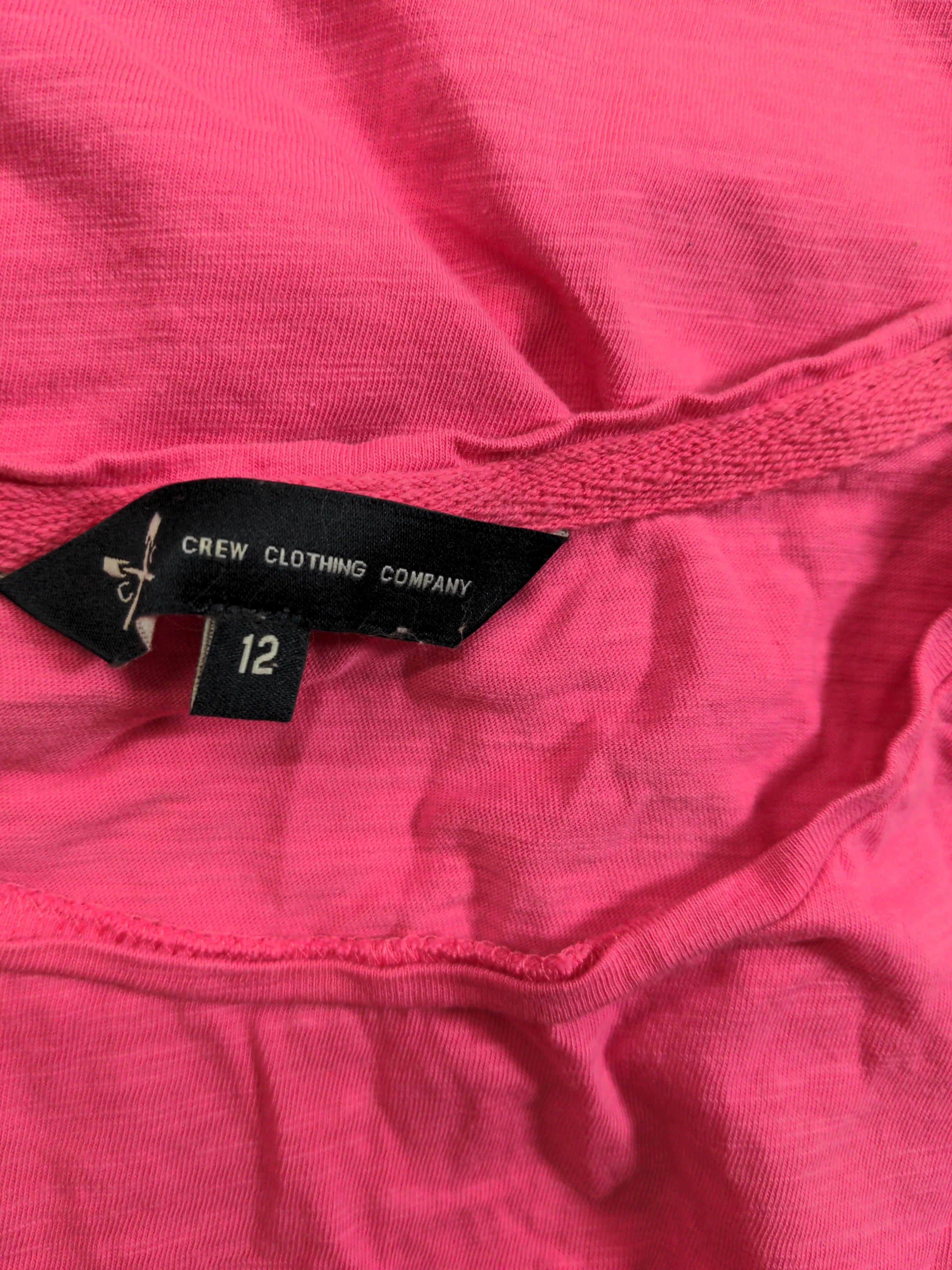 Crew Clothing Women's T-Shirt UK 12 Pink 100% Cotton Basic - Image 6