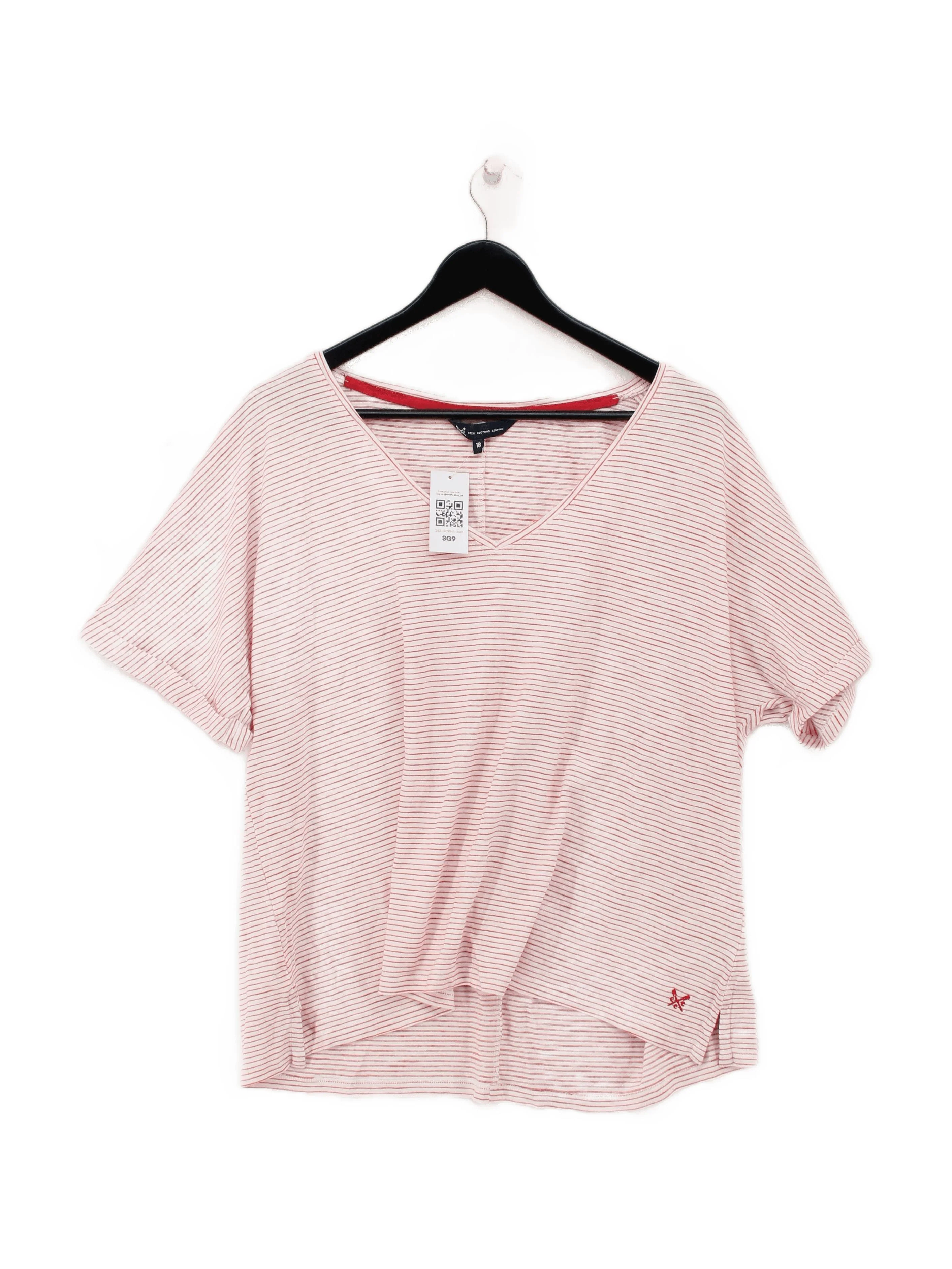 Crew Clothing Women's T-Shirt XL White 100% Cotton Basic