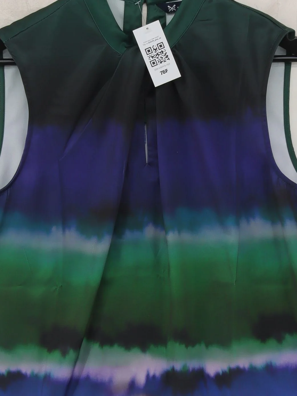 Crew Clothing Women's Top L Multi 100% Polyester Sleeveless High Neck Basic - Image 3