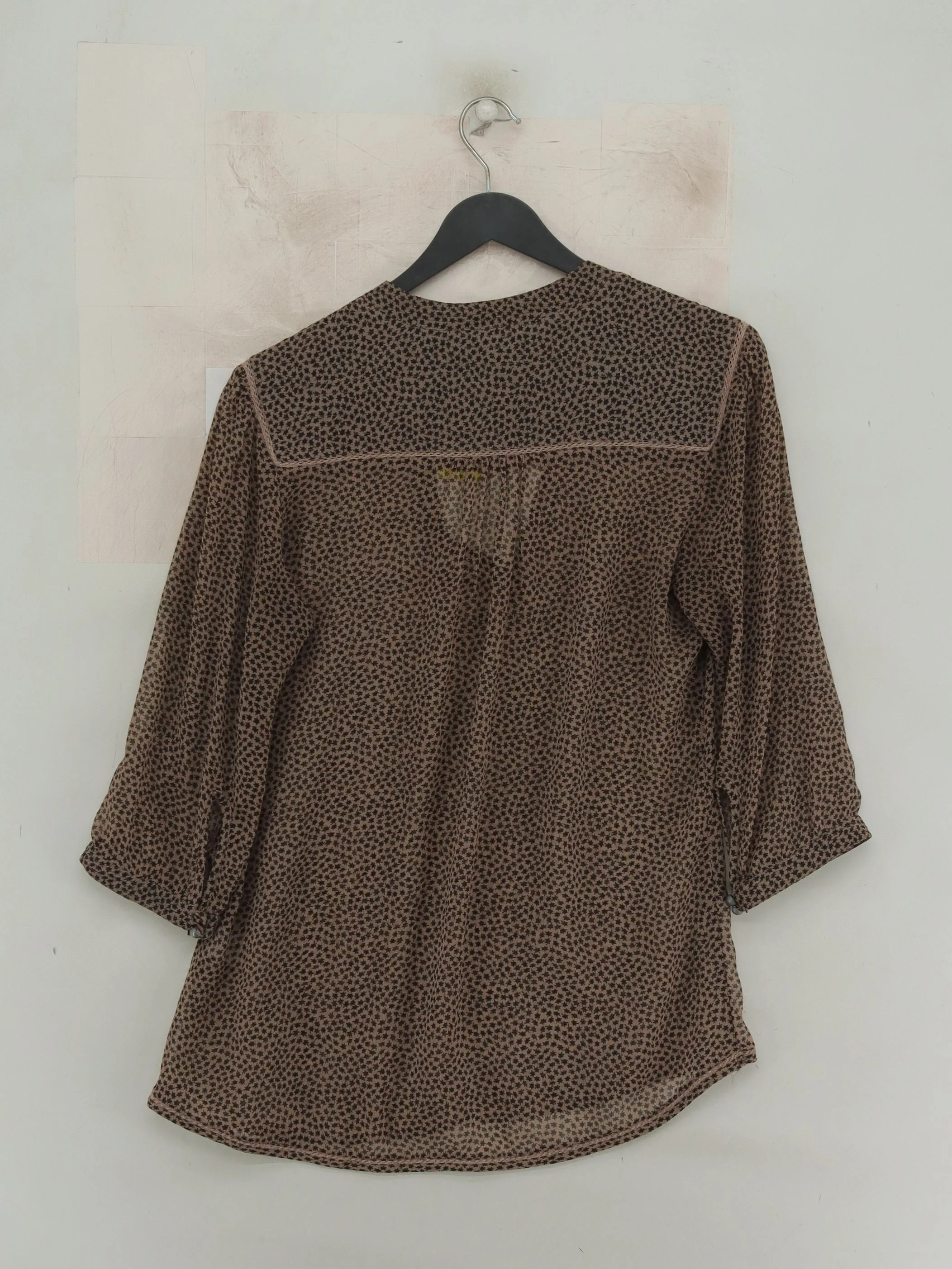 Crew Clothing Women's Top UK 10 Brown 100% Polyester Basic - Image 2