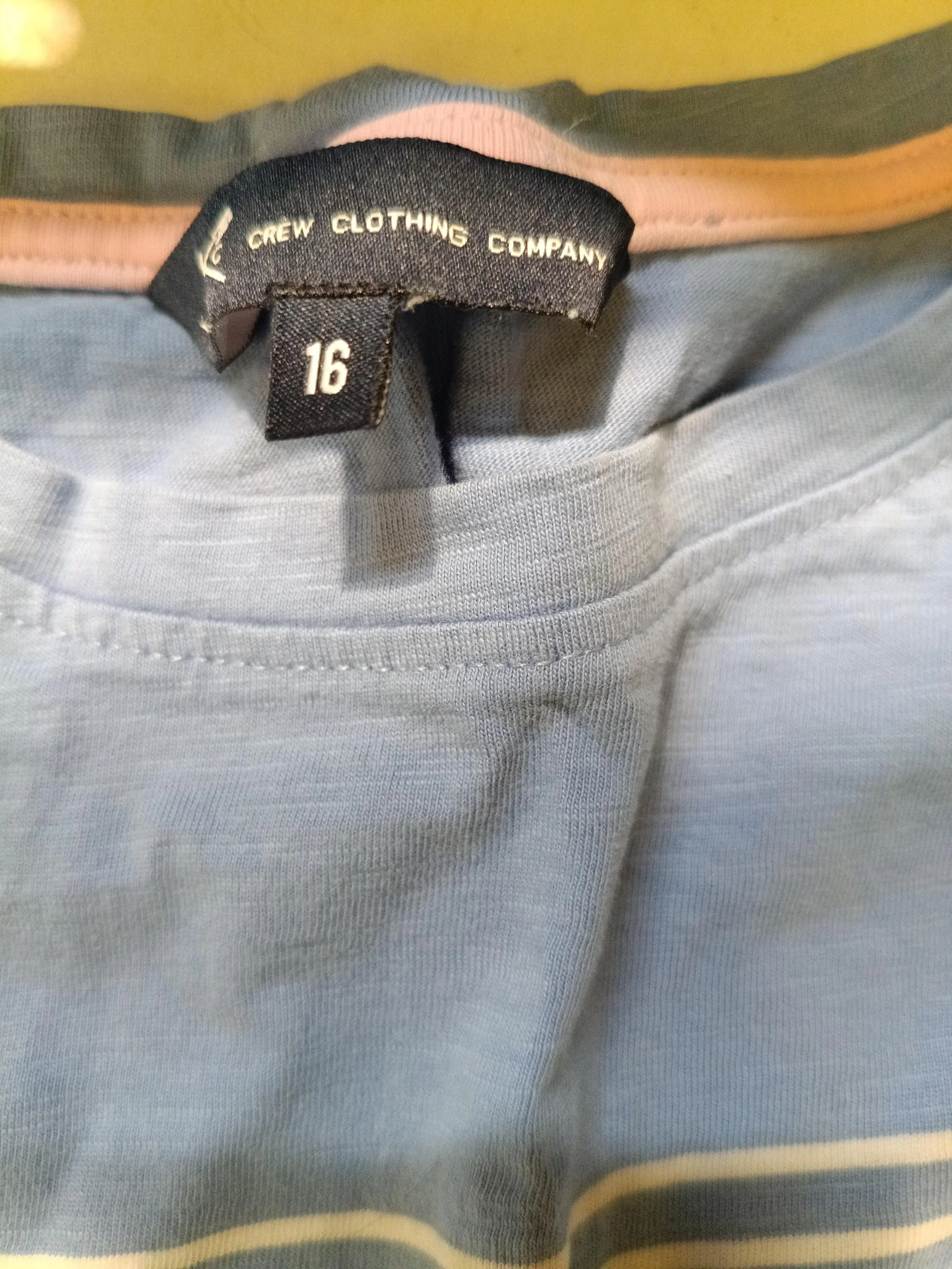 Crew Clothing Women's Top UK 16 Blue 100% Cotton Basic - Image 5