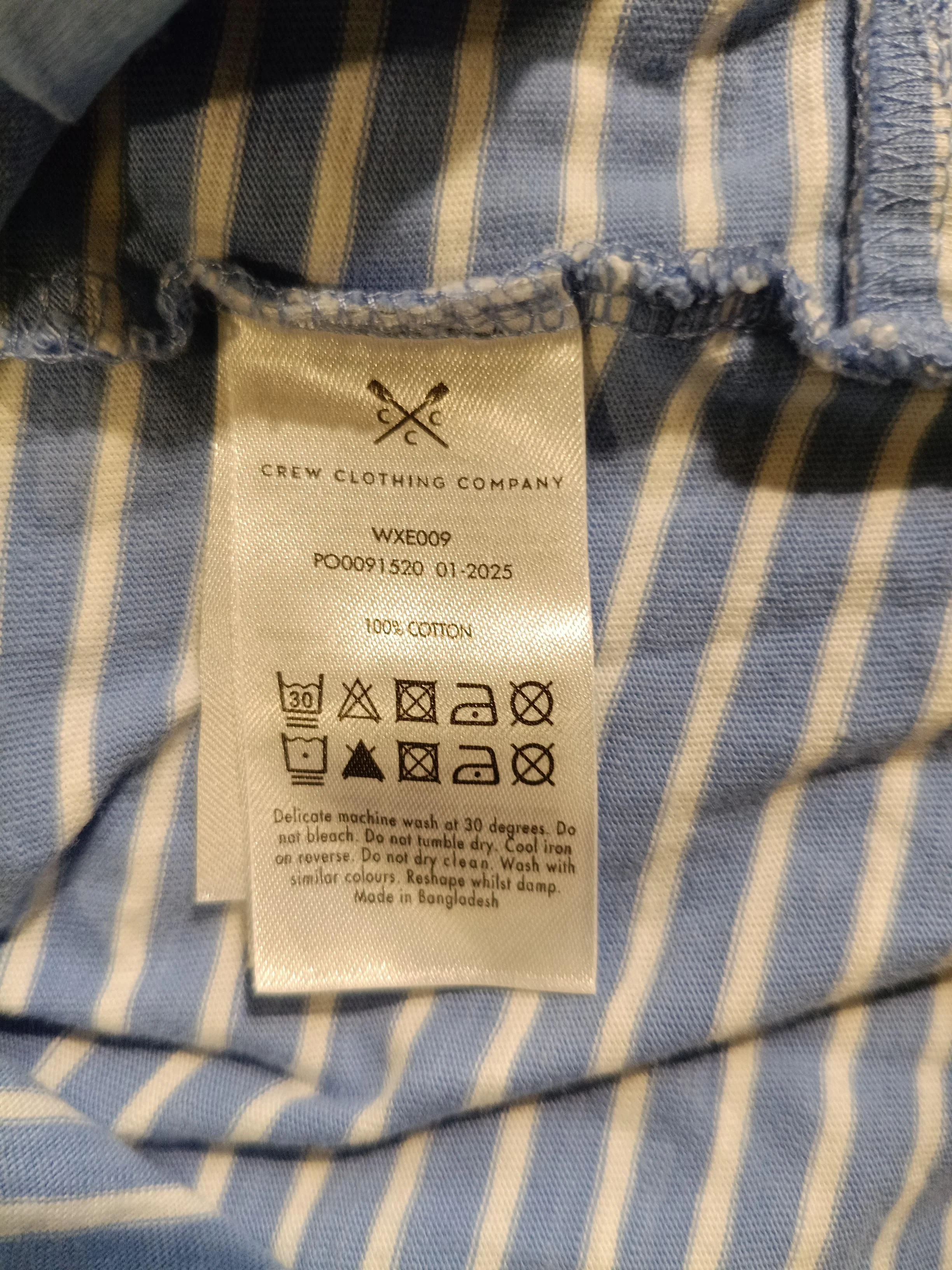 Crew Clothing Women's Top UK 16 Blue 100% Cotton Basic - Image 6