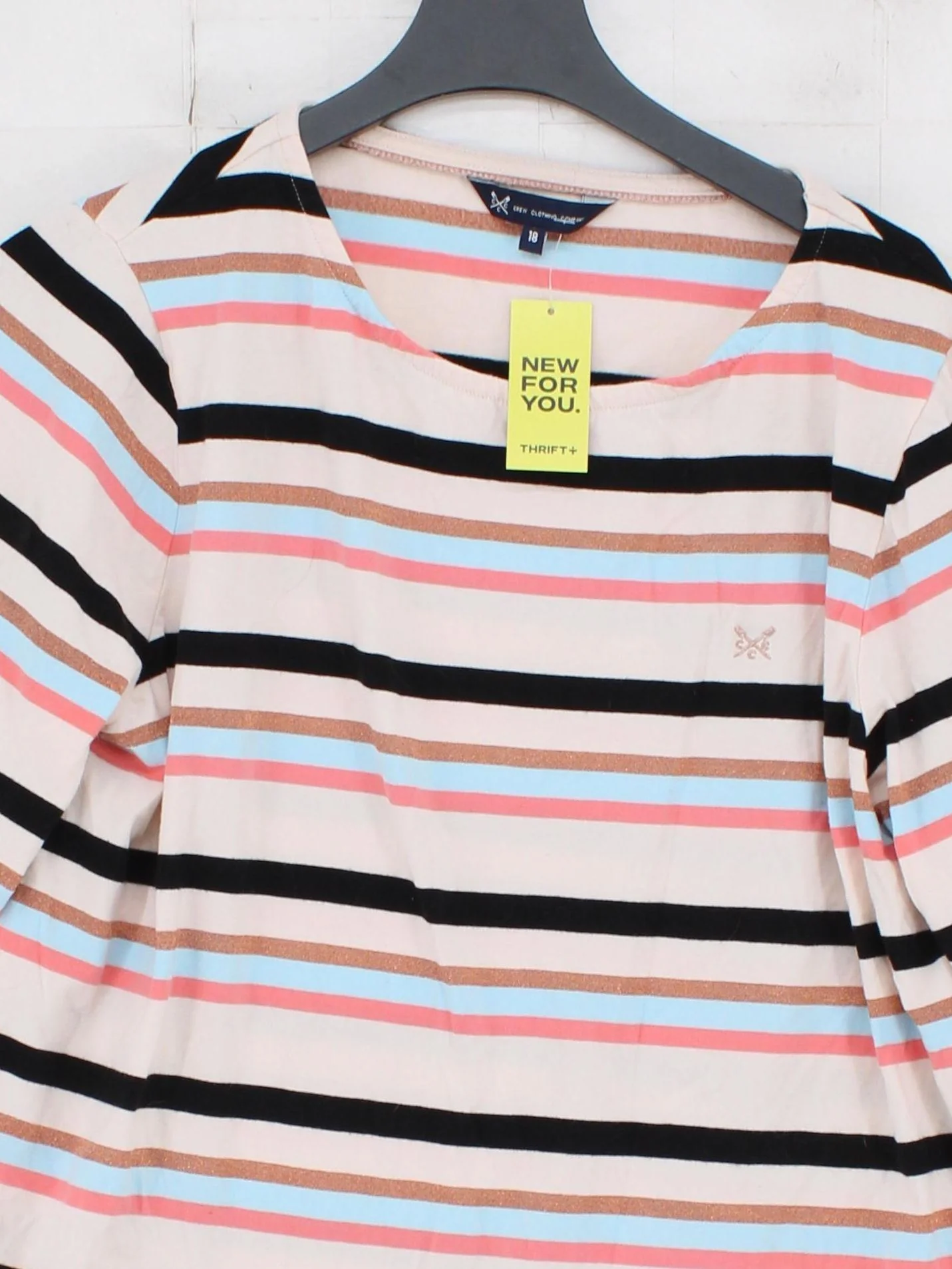 Crew Clothing Women's Top UK 18 Multi Cotton with Polyester, Other Basic - Image 3