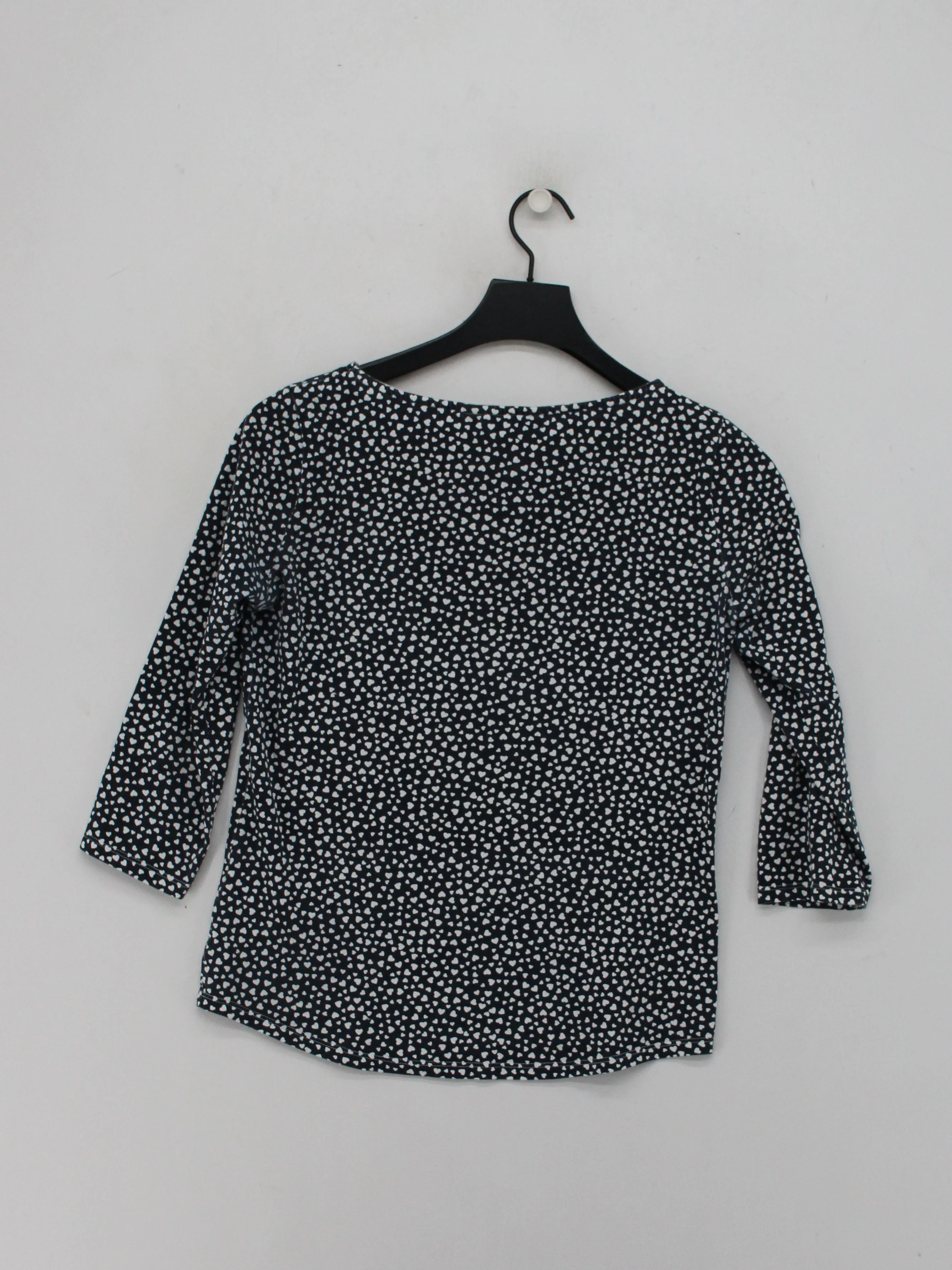 Crew Clothing Women's Top UK 8 Multi 100% Cotton 3/4 Sleeve Crew Neck Basic - Image 2