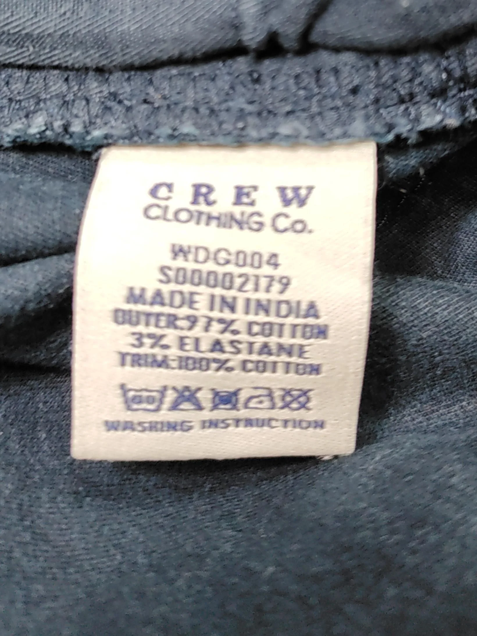Crew Clothing Women's Trousers UK 16 Blue Cotton with Elastane Straight Cargo - Image 7