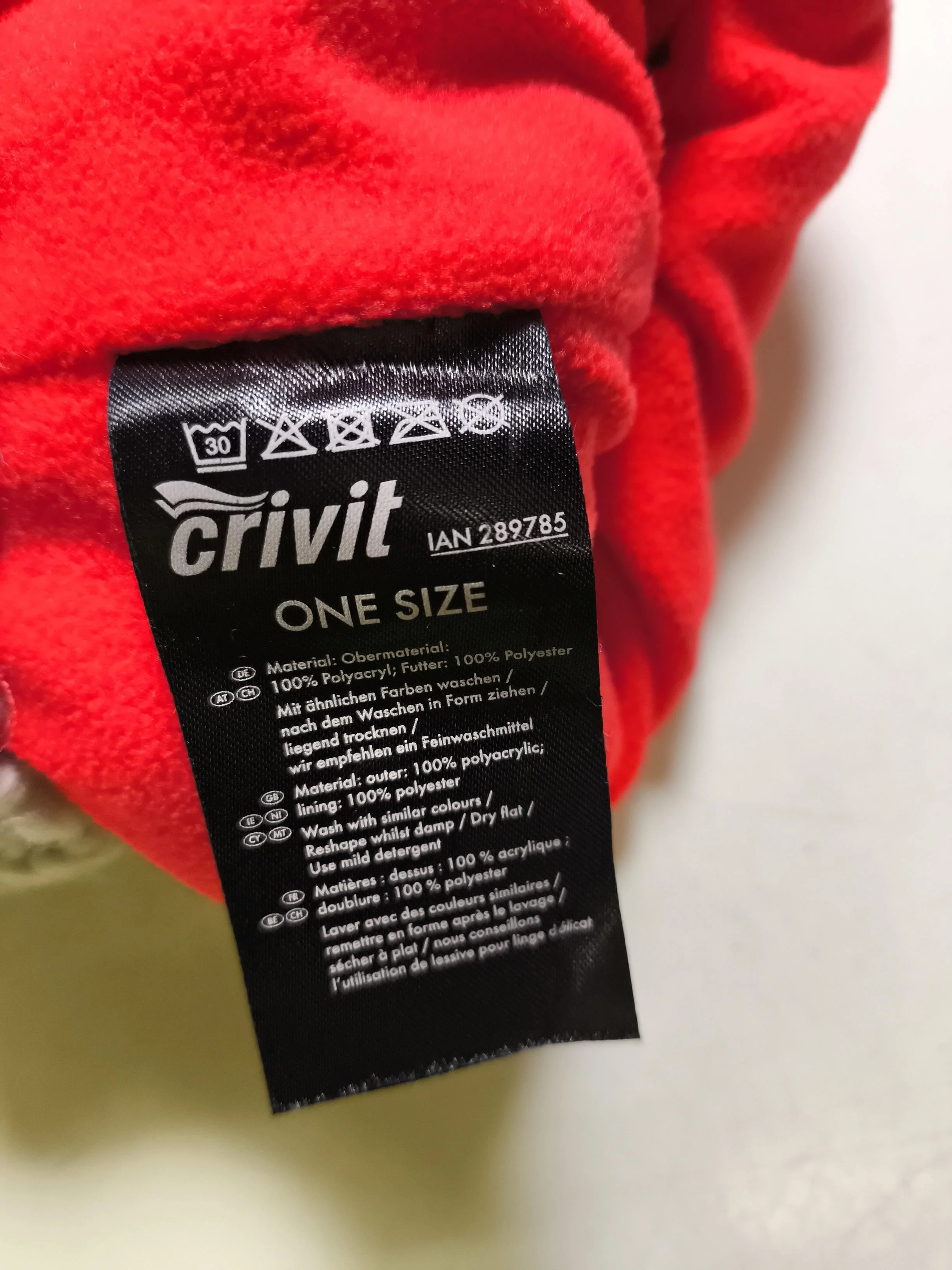 Crivit Men's Hat Multi Geometric Acrylic with Polyester Beanie - Image 5