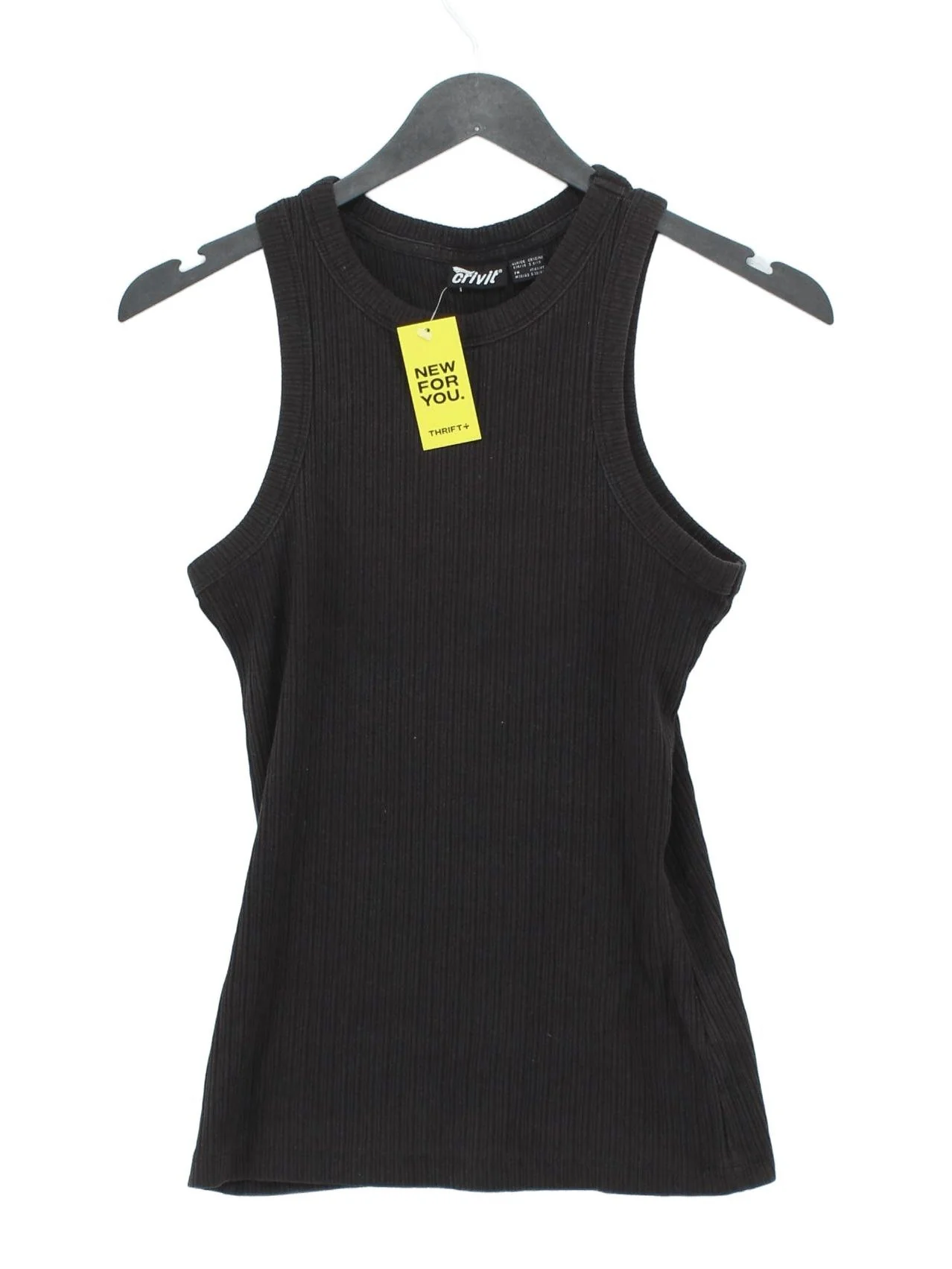 Crivit Women's T-Shirt S Black Polyester with Elastane Sleeveless Basic