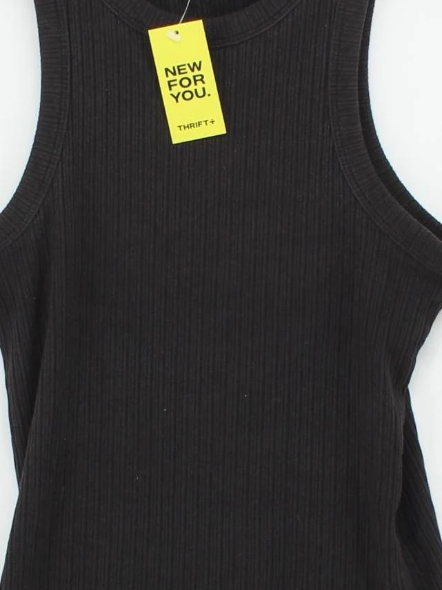 Crivit Women's T-Shirt S Black Polyester with Elastane Sleeveless Basic - Image 3