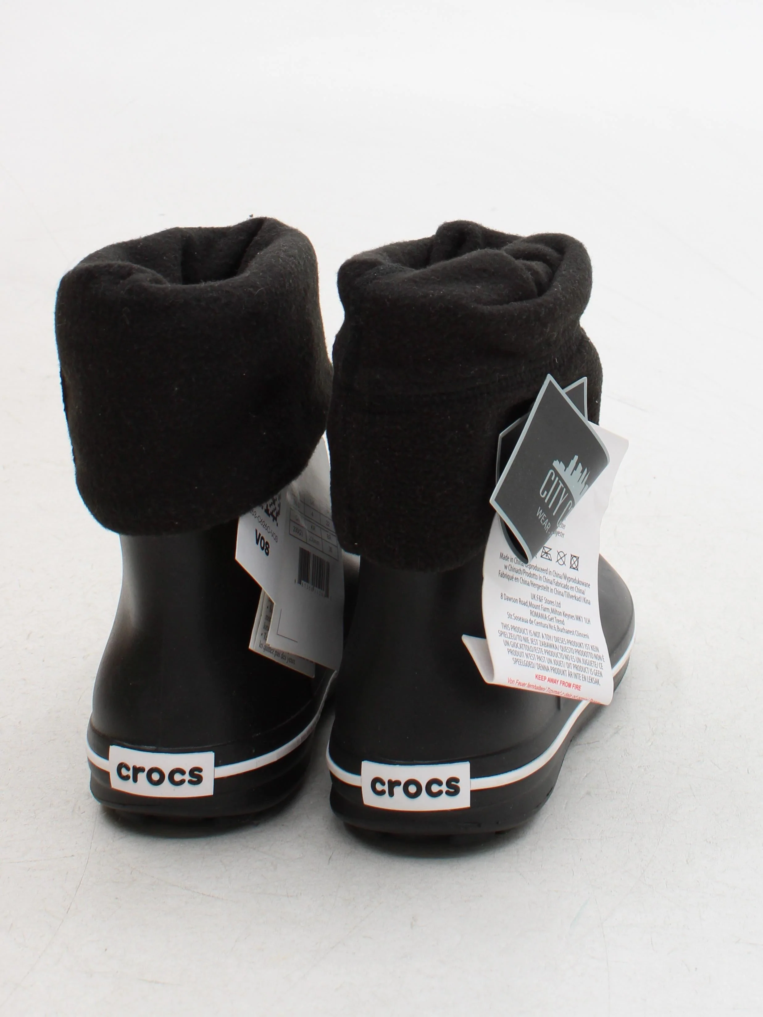 Crocs Women's Boots UK 4 Black Other with Polyester Wellies - Image 3