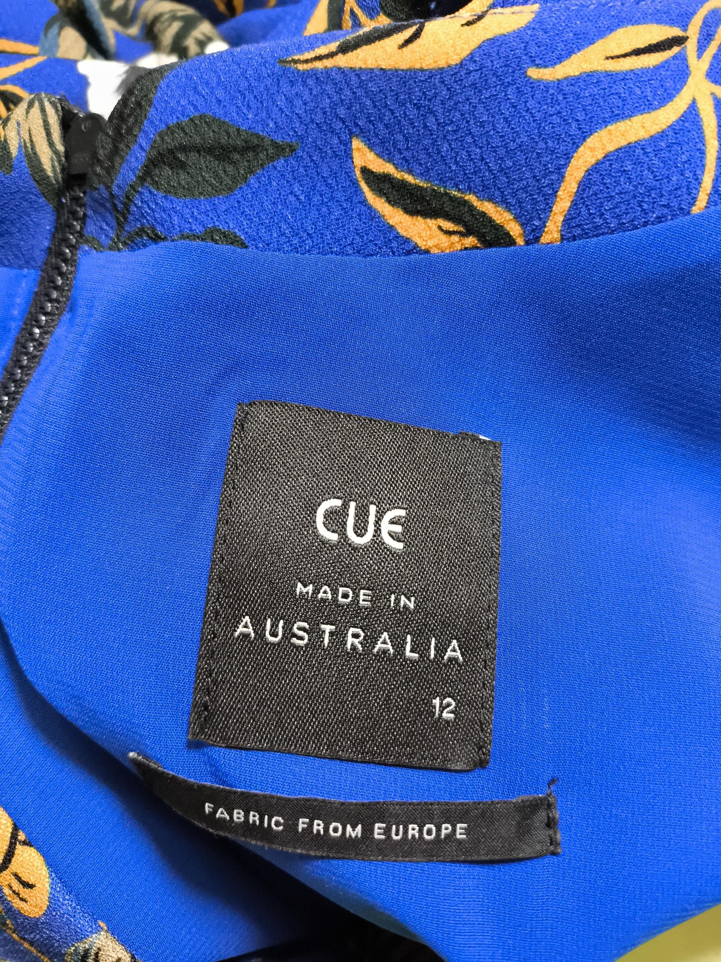 Cue A-Line Mini Dress UK12 in Blue - Image 5