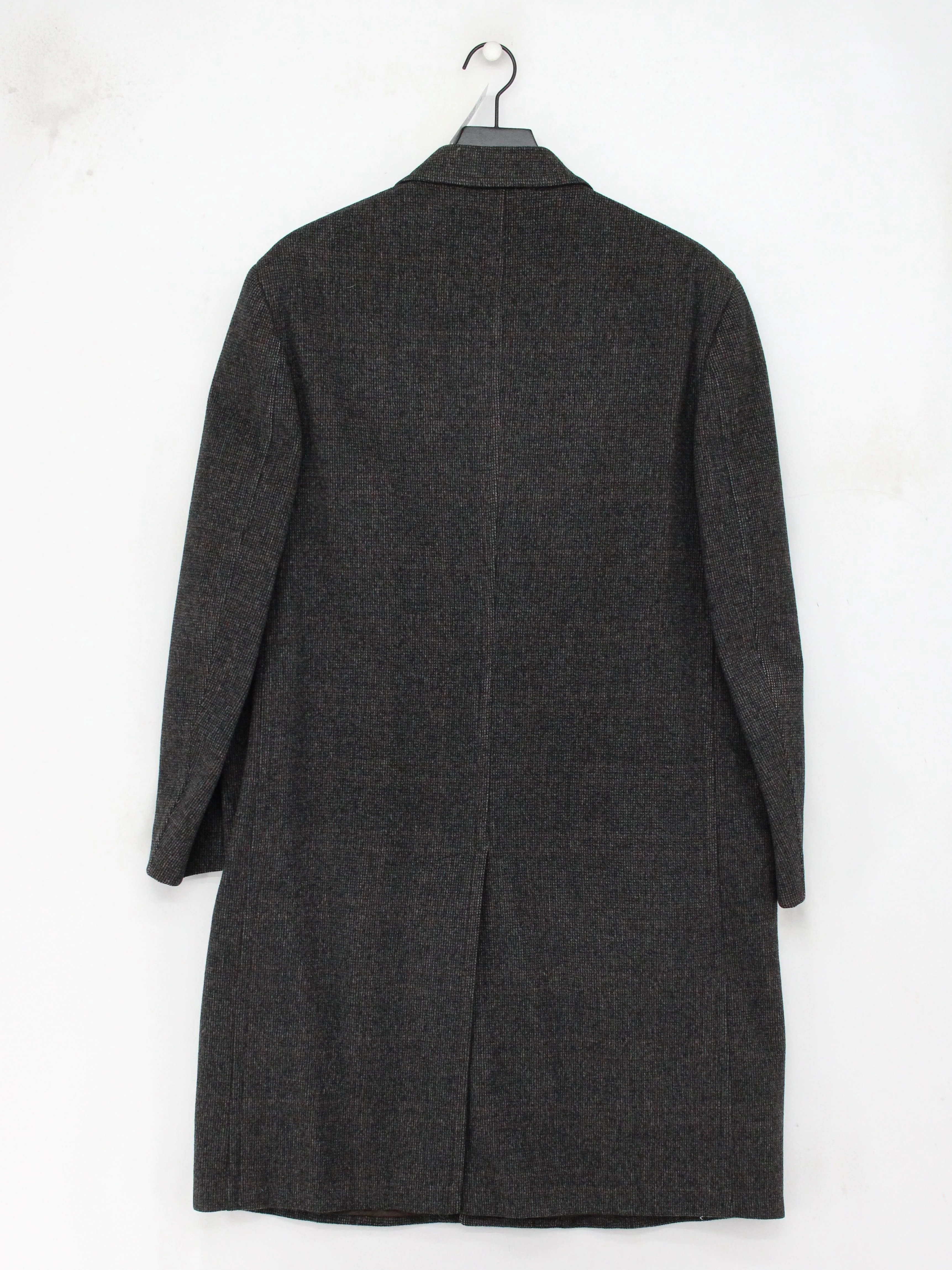 DAKS Men's Coat XL Grey 100% Wool Overcoat - Image 2