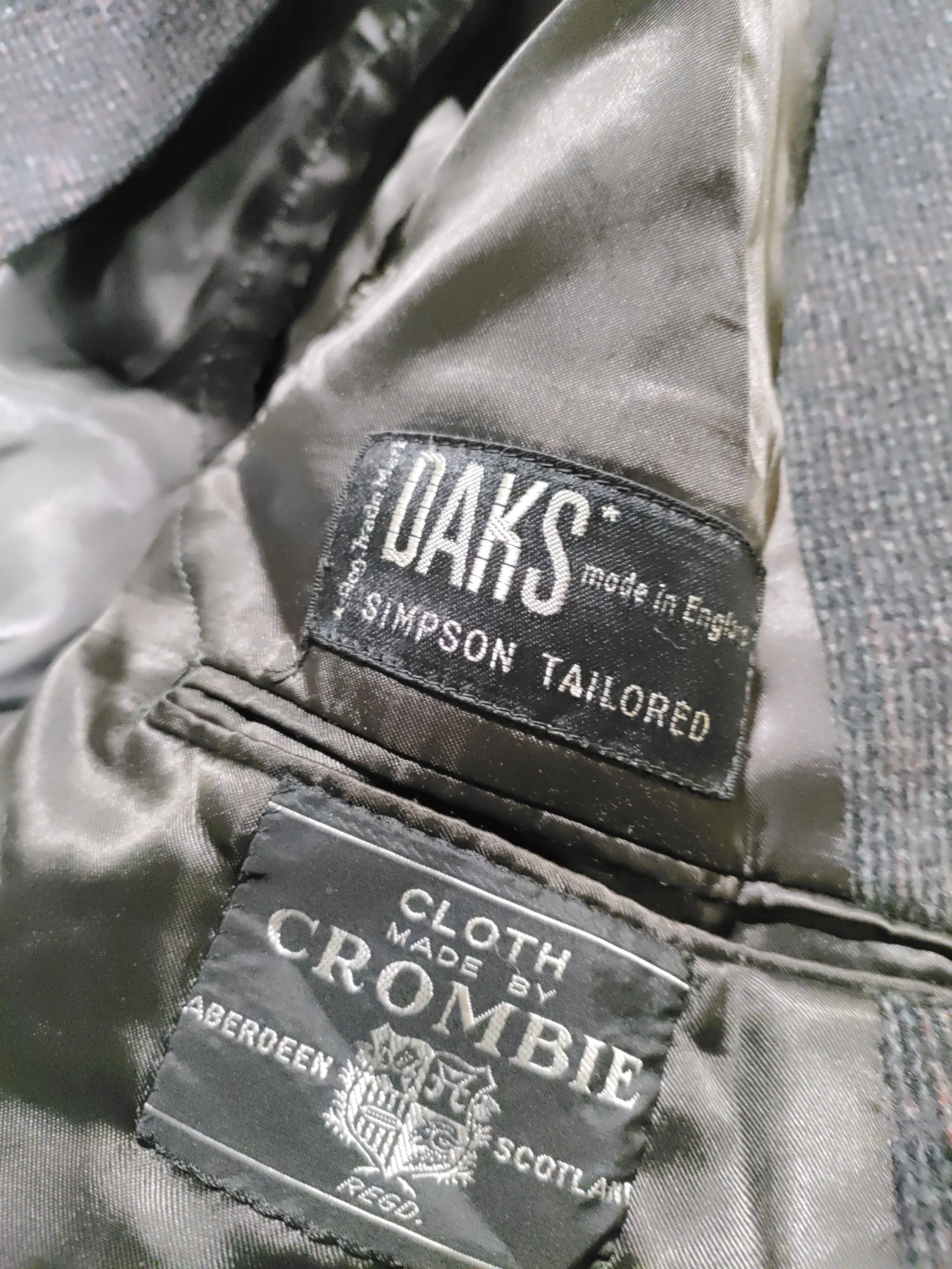 DAKS Men's Coat XL Grey 100% Wool Overcoat - Image 5