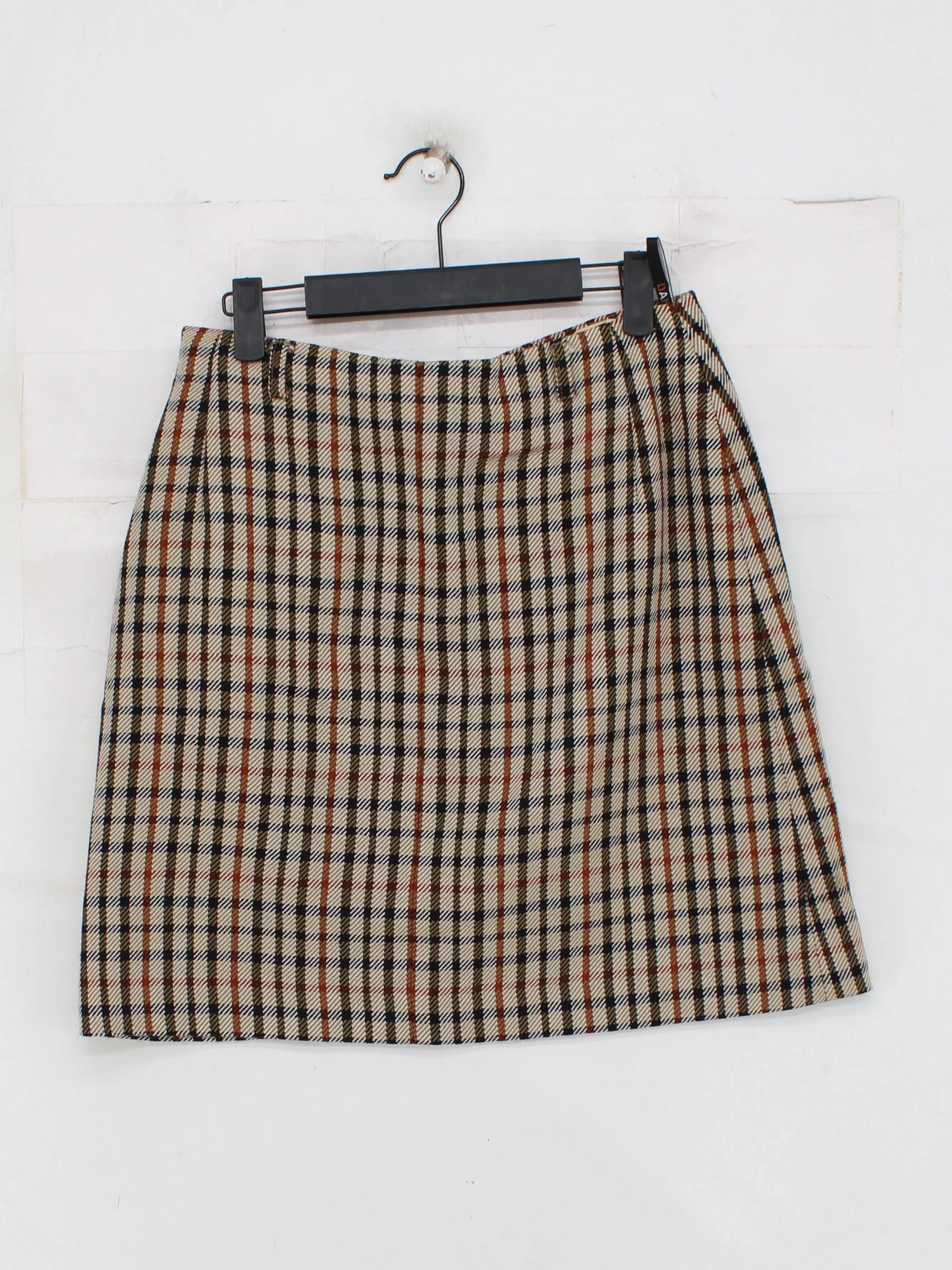 DAKS Women's Mini Skirt W 28 in Multi Checkered 100% Other Short Mini - Image 2