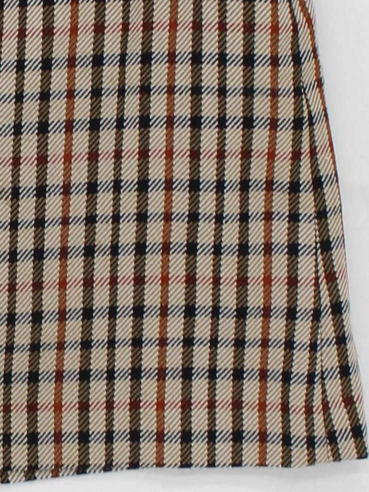 DAKS Women's Mini Skirt W 28 in Multi Checkered 100% Other Short Mini - Image 4
