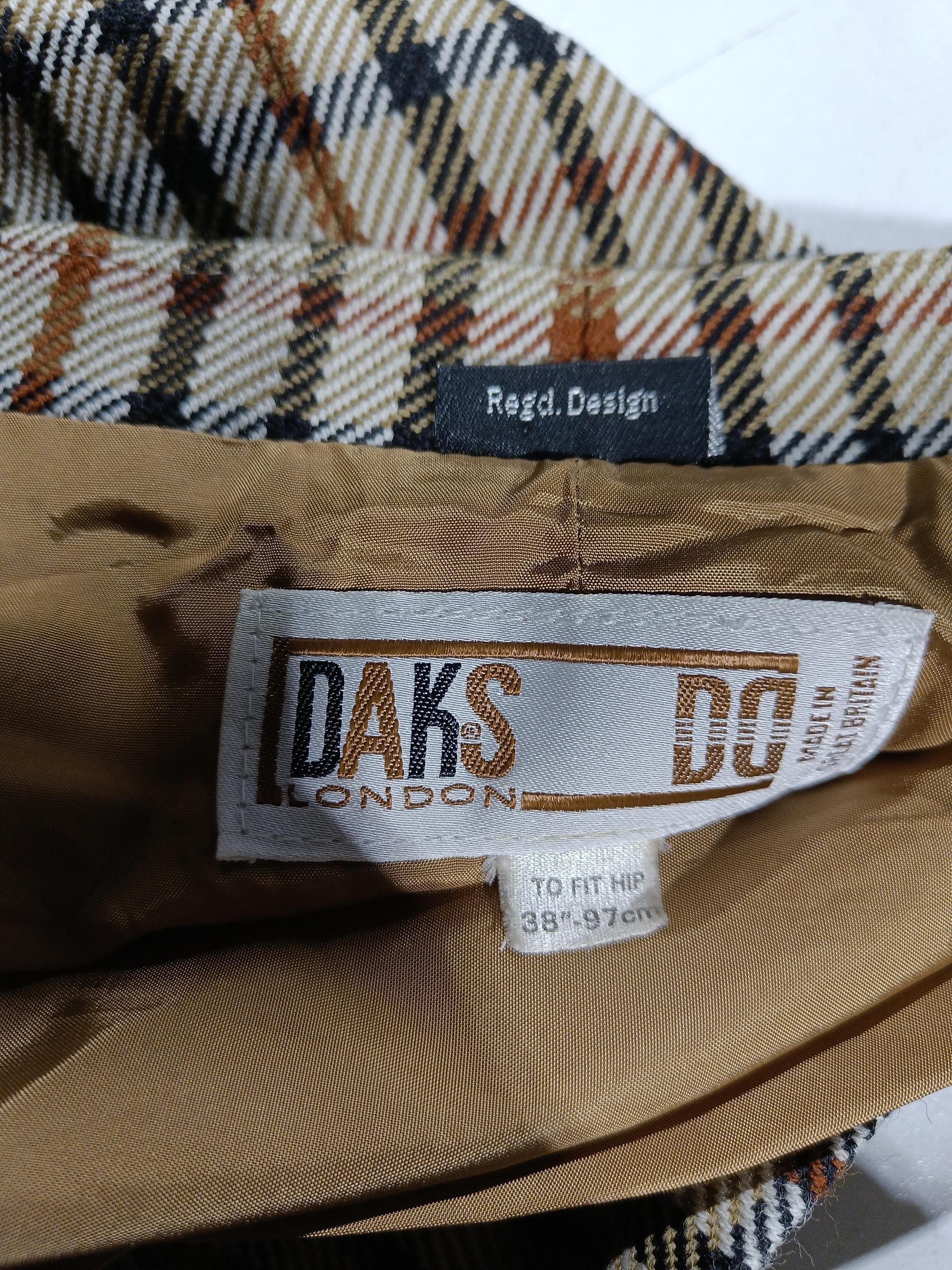 DAKS Women's Mini Skirt W 28 in Multi Checkered 100% Other Short Mini - Image 5