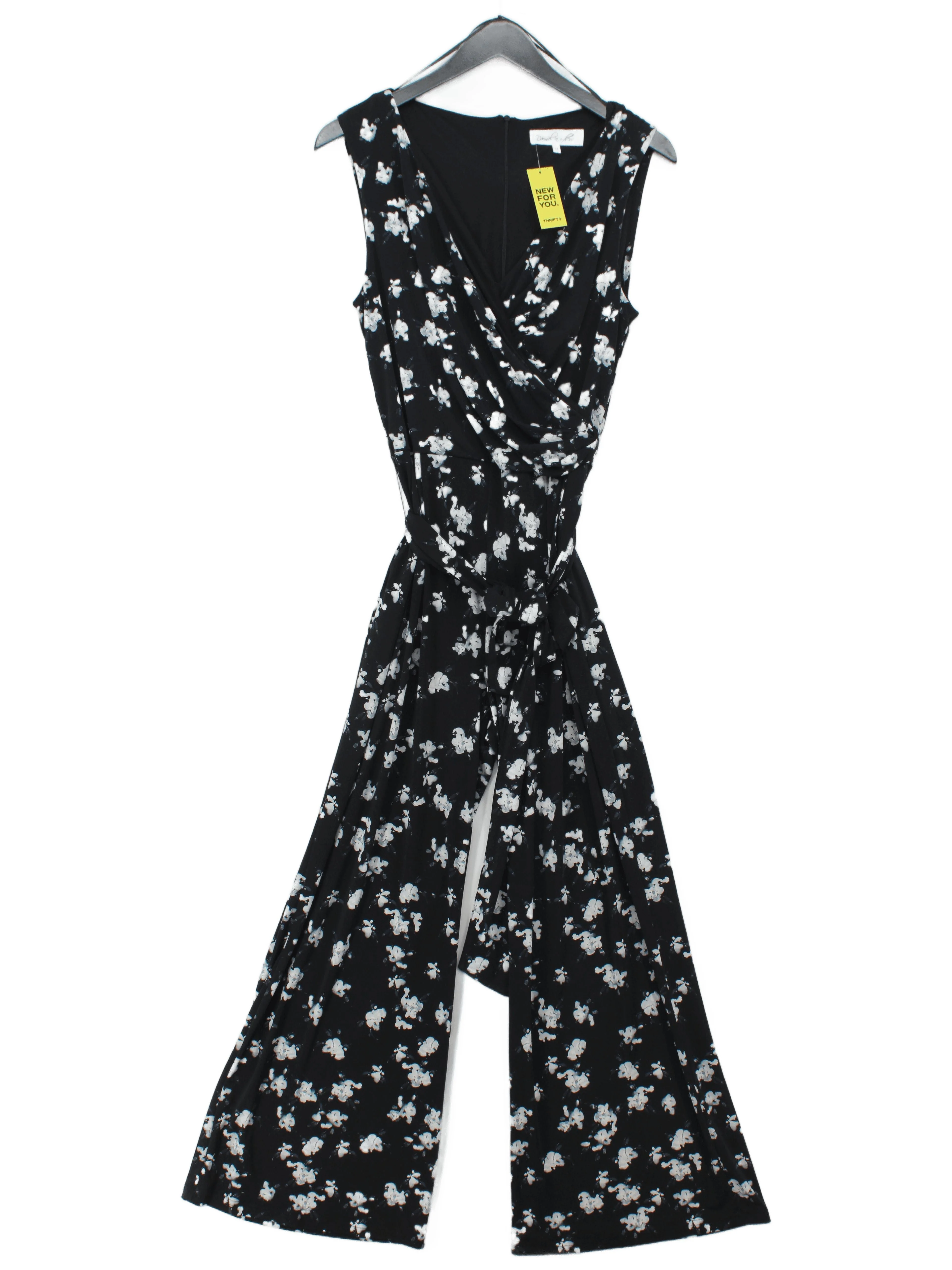 Damsel In A Dress Women's Jumpsuit UK 14 Black Polyester with Elastane Jumpsuit