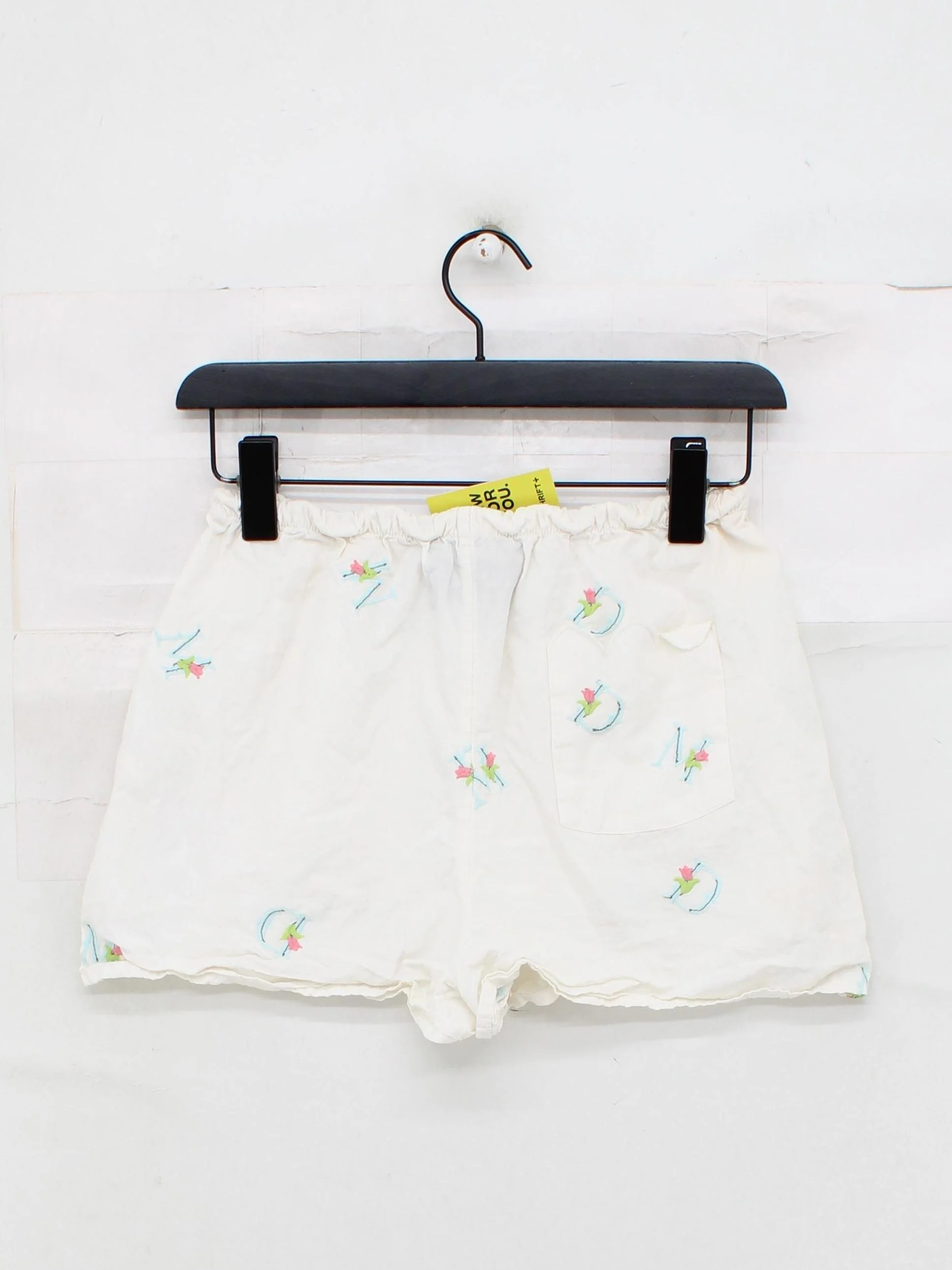 Damson Madder Women's Shorts UK 6 White Cotton with Polyester Mom - Image 2