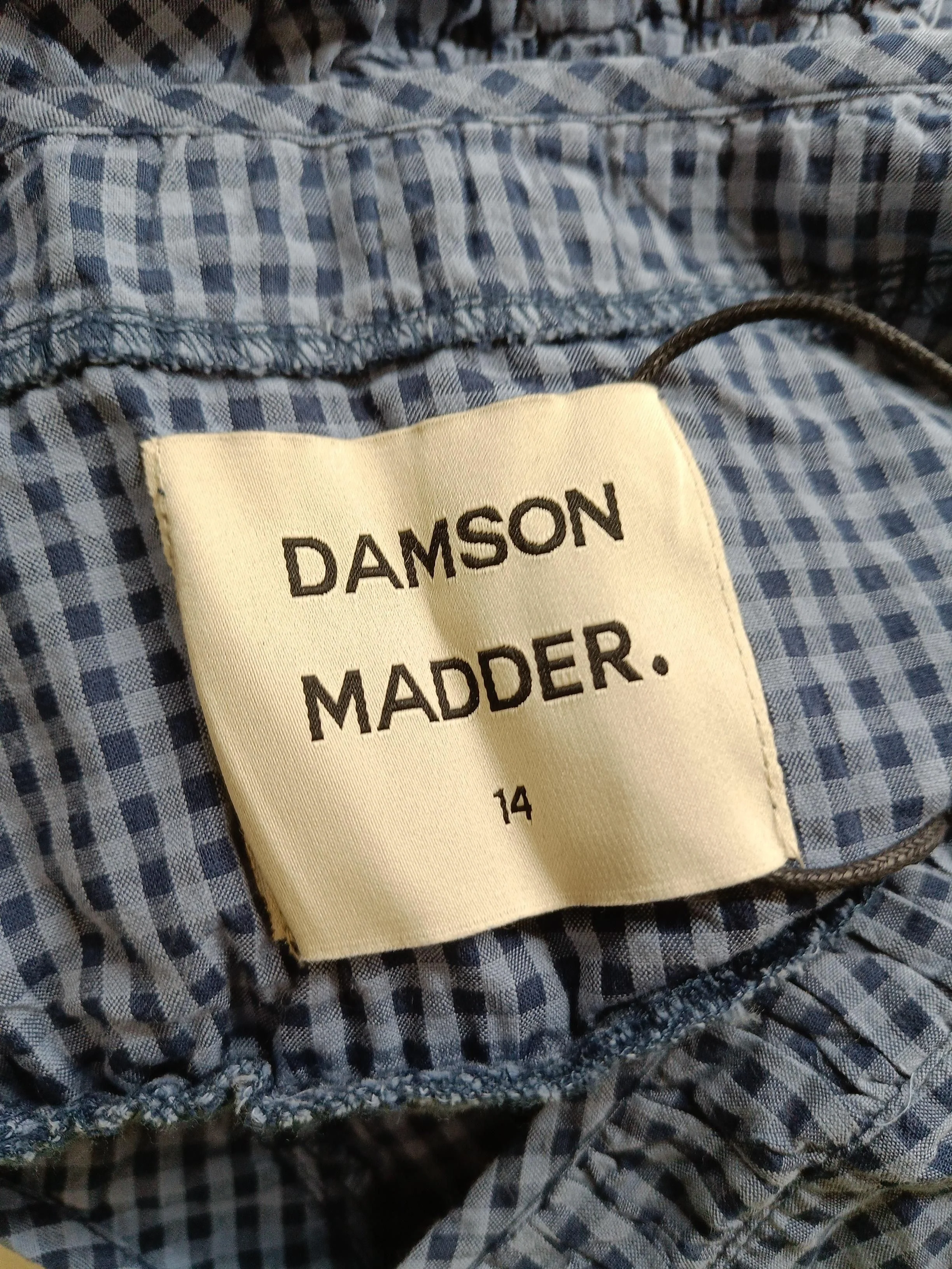 Damson Madder Women's Top UK 14 Blue Cotton with Polyester Basic - Image 5
