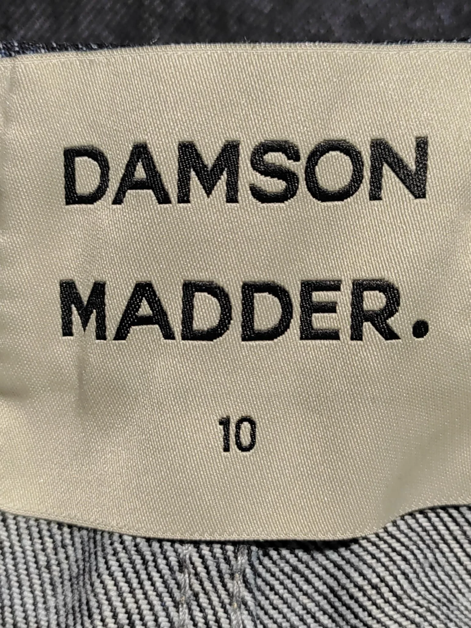 Damson Madder Women's Trousers UK 10 Blue 100% Cotton Straight Chino - Image 5