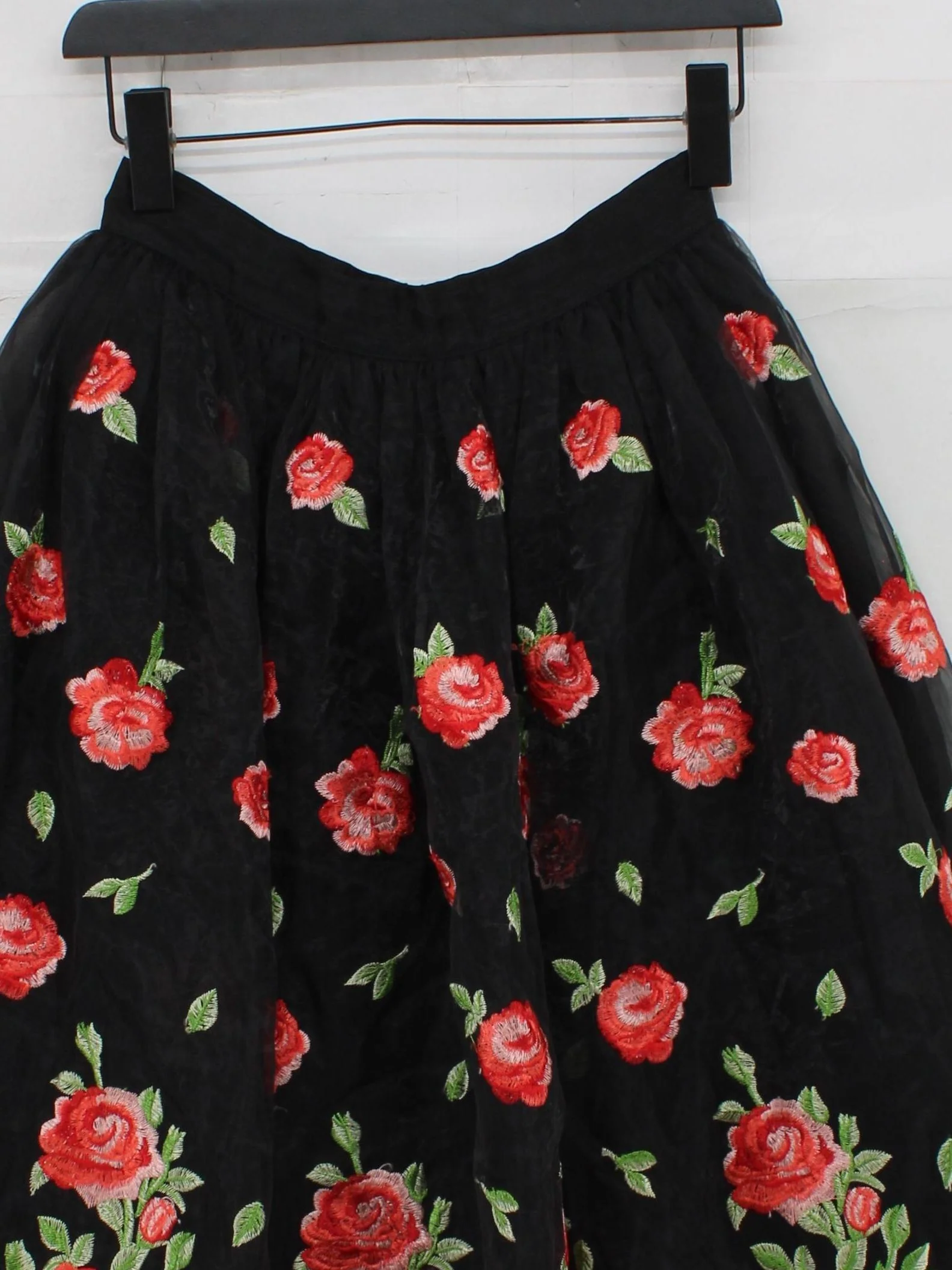 Dancing Days By Banned Women's Midi Skirt S Black Polyester with Elastane A-Line - Image 3