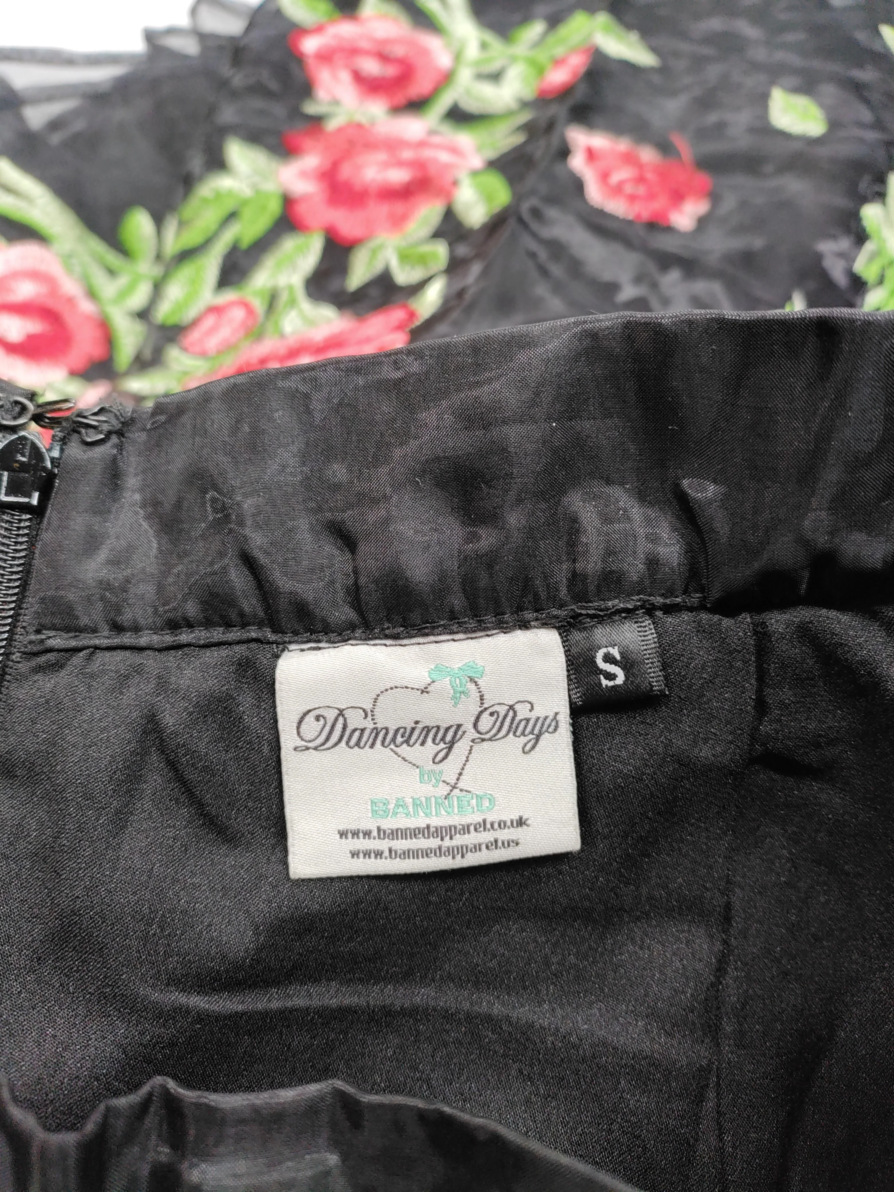 Dancing Days By Banned Women's Midi Skirt S Black Polyester with Elastane A-Line - Image 5