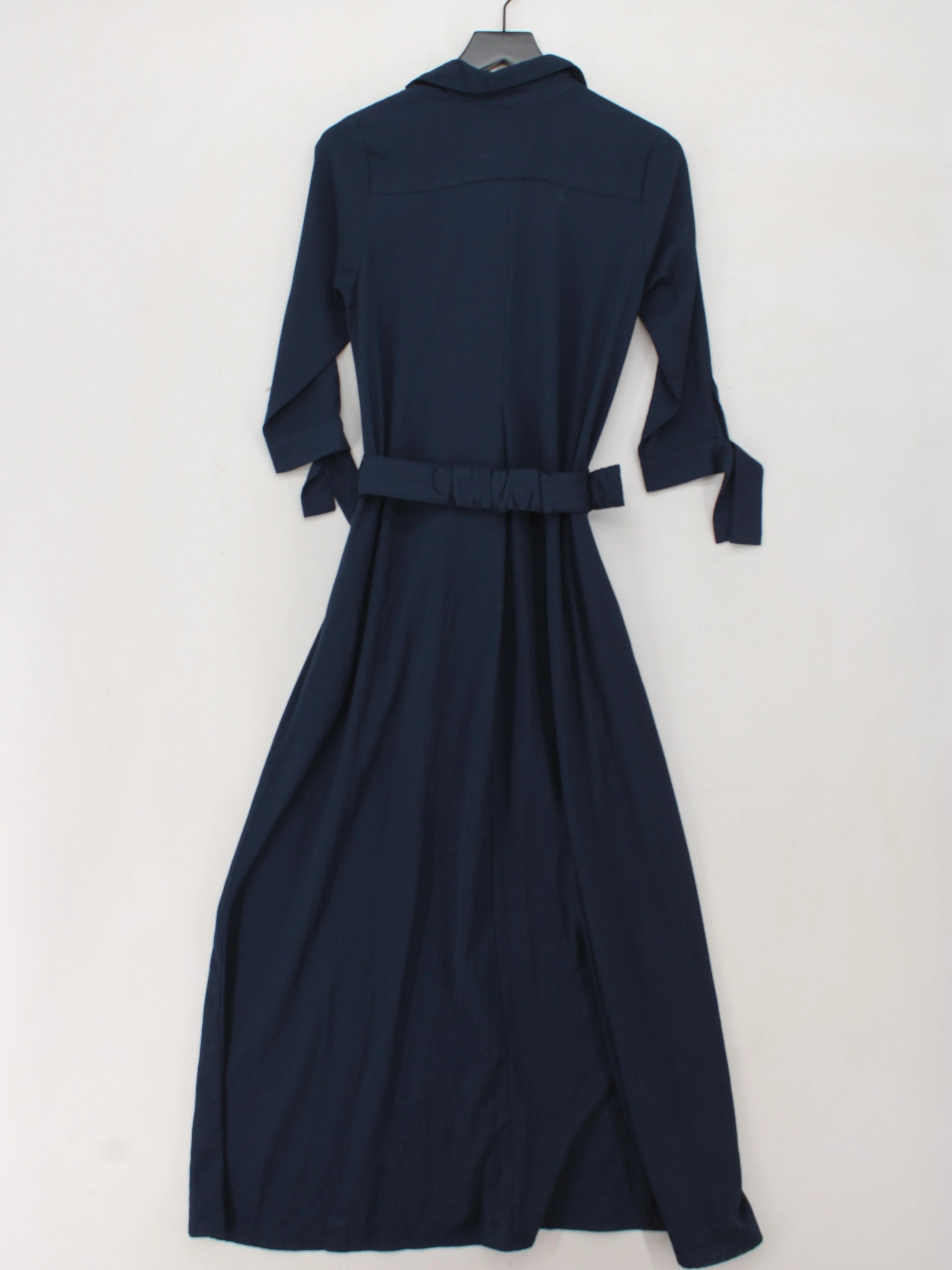 Dancing Leopard Shirt Maxi Dress M in Blue - Image 2